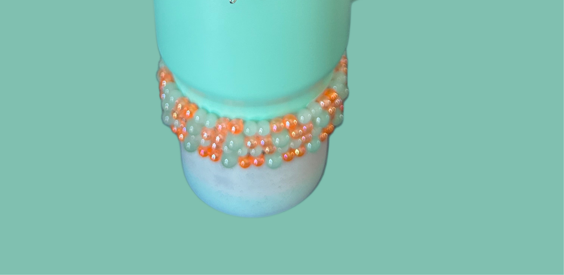 Orange and Blue Bracelet Stack