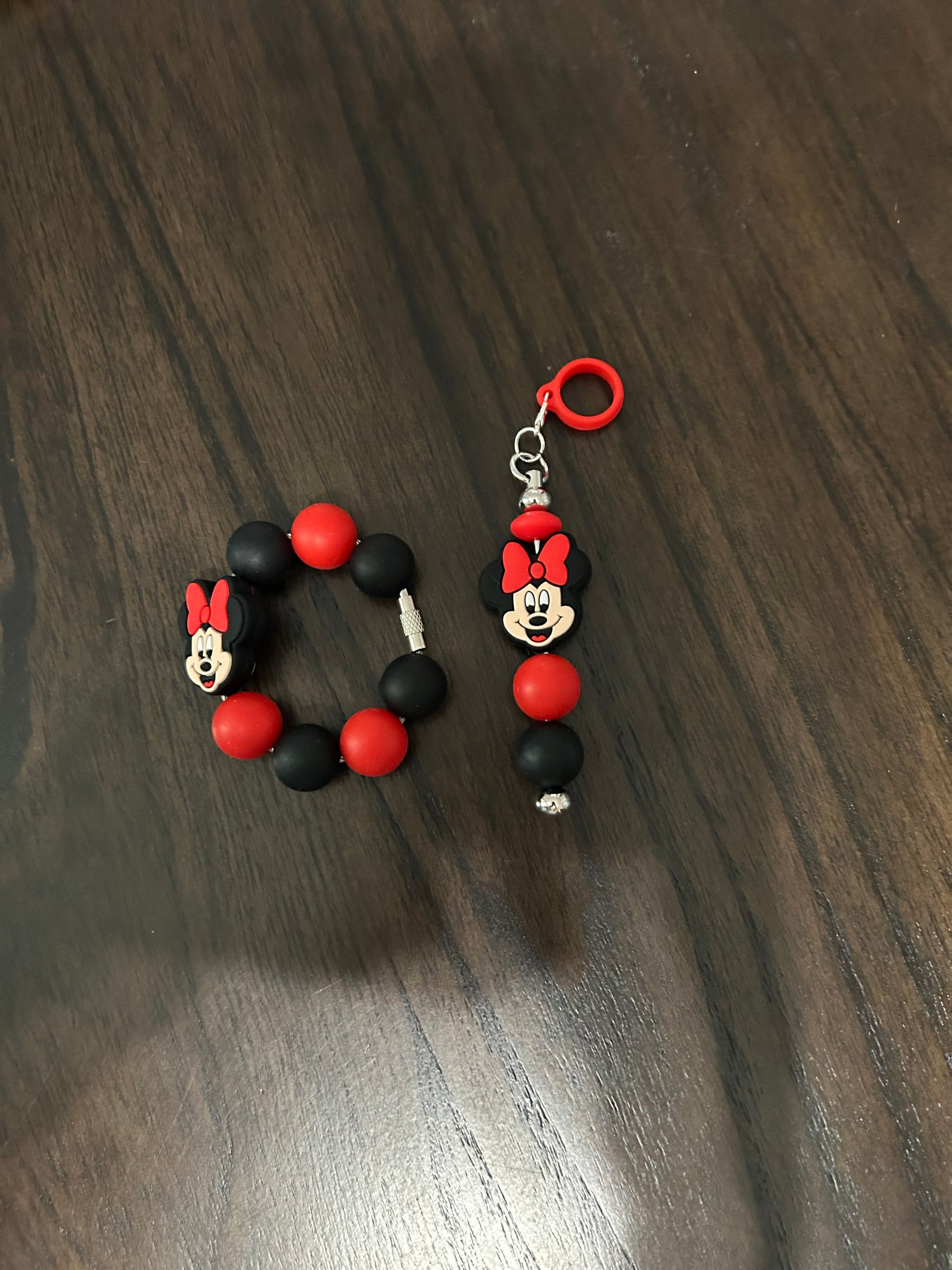 Character Straw and Handle Charm set