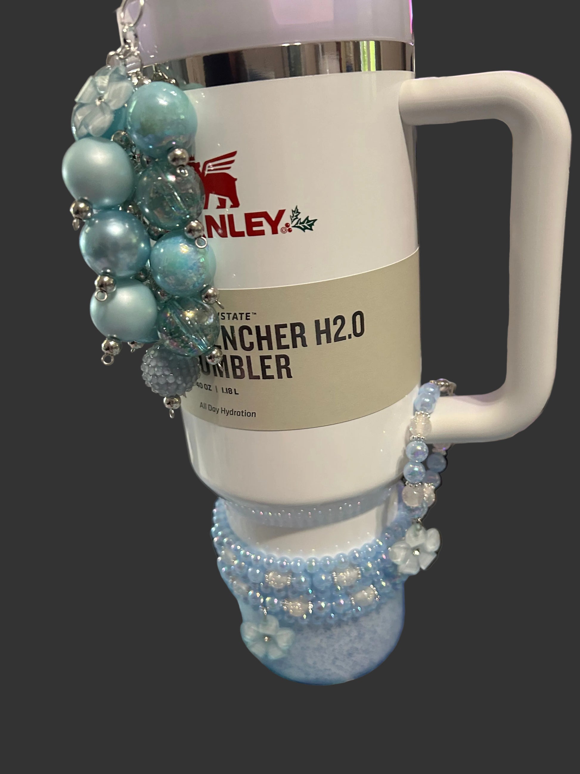 Blue Flower Handle Charm