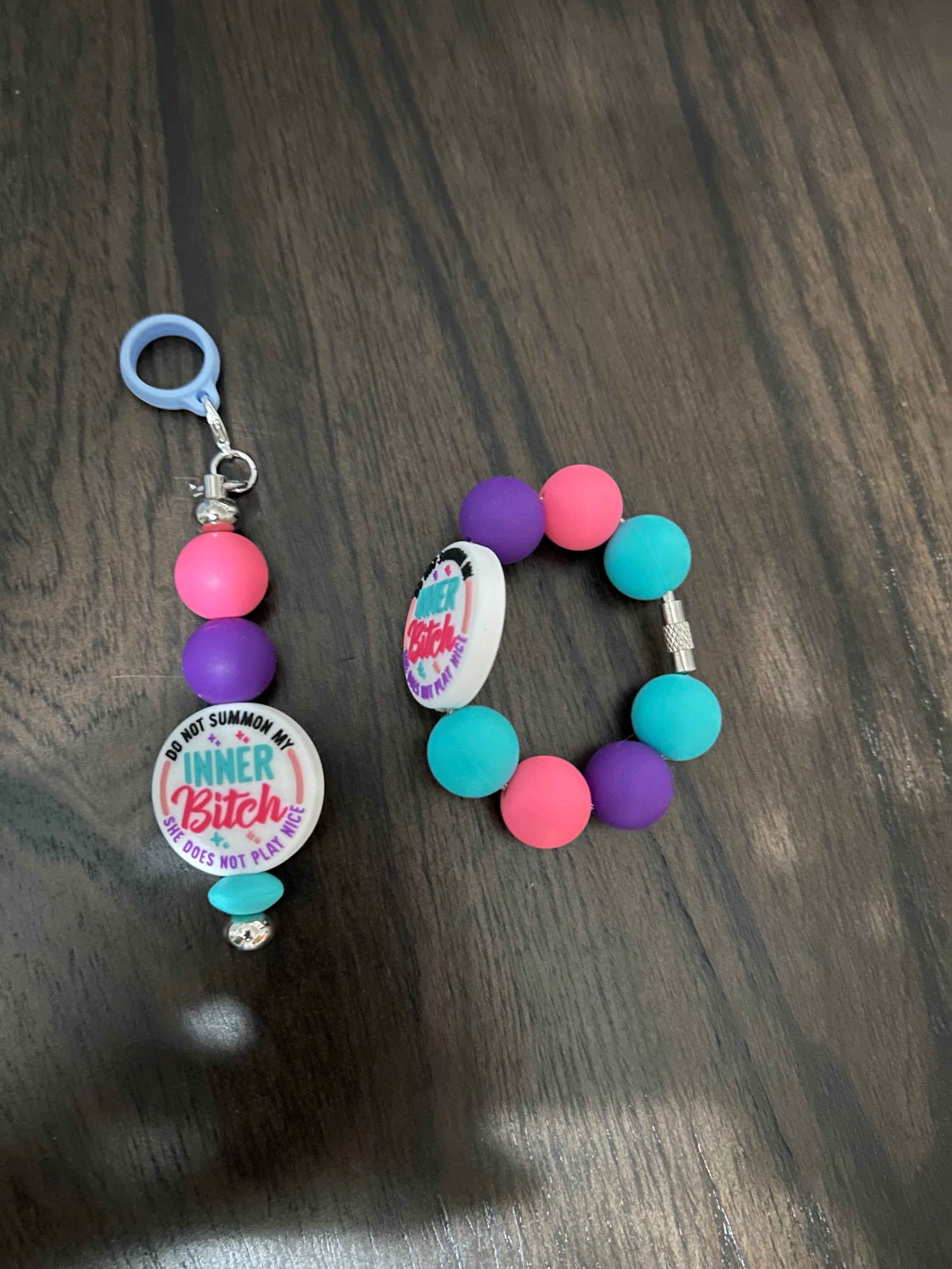 Adult Humor Straw and Handle Charm set