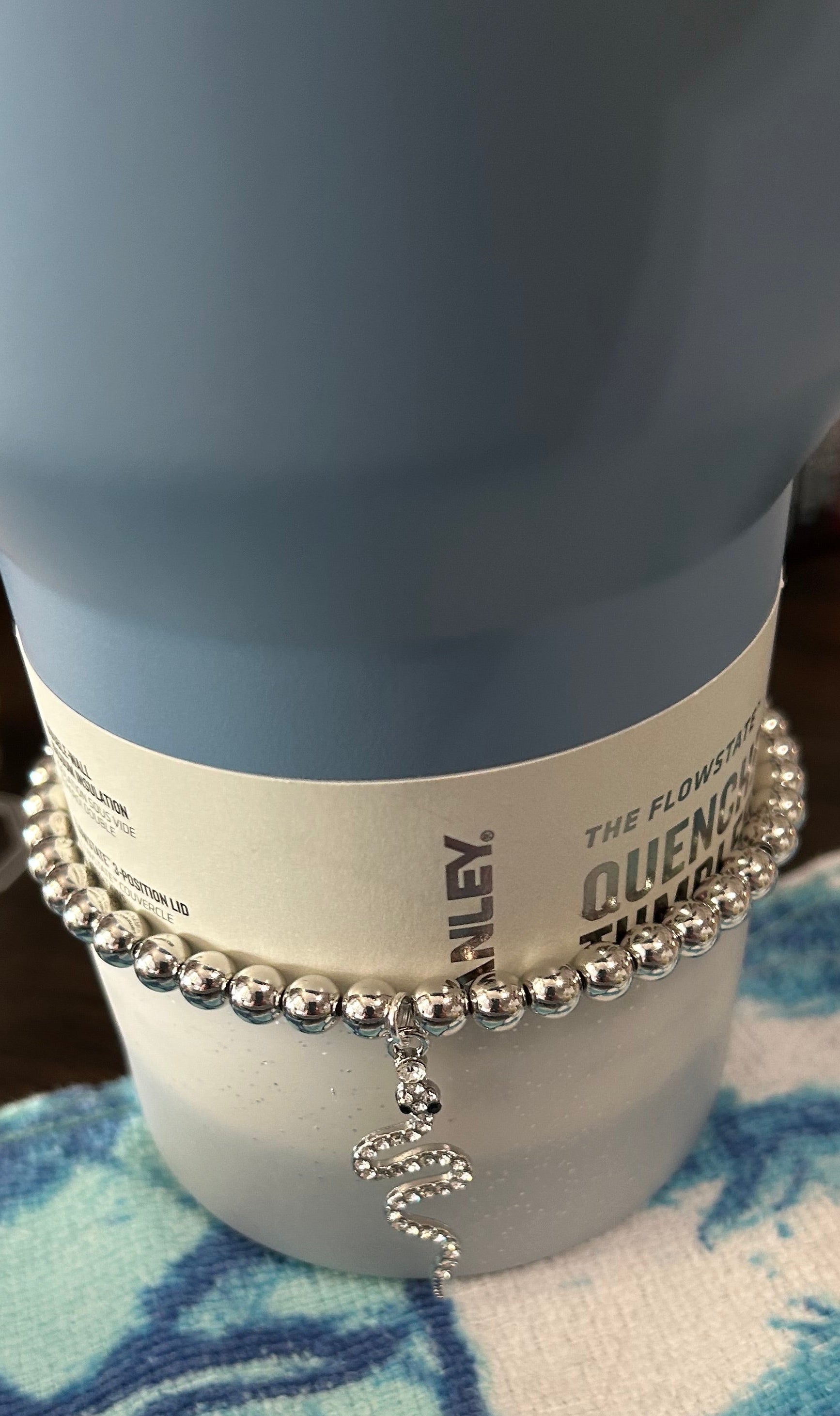 Silver Snake Bracelet 30/40 oz Tumbler