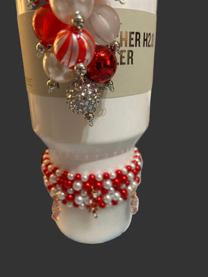 Christmas Peppermint Bracelet Stack