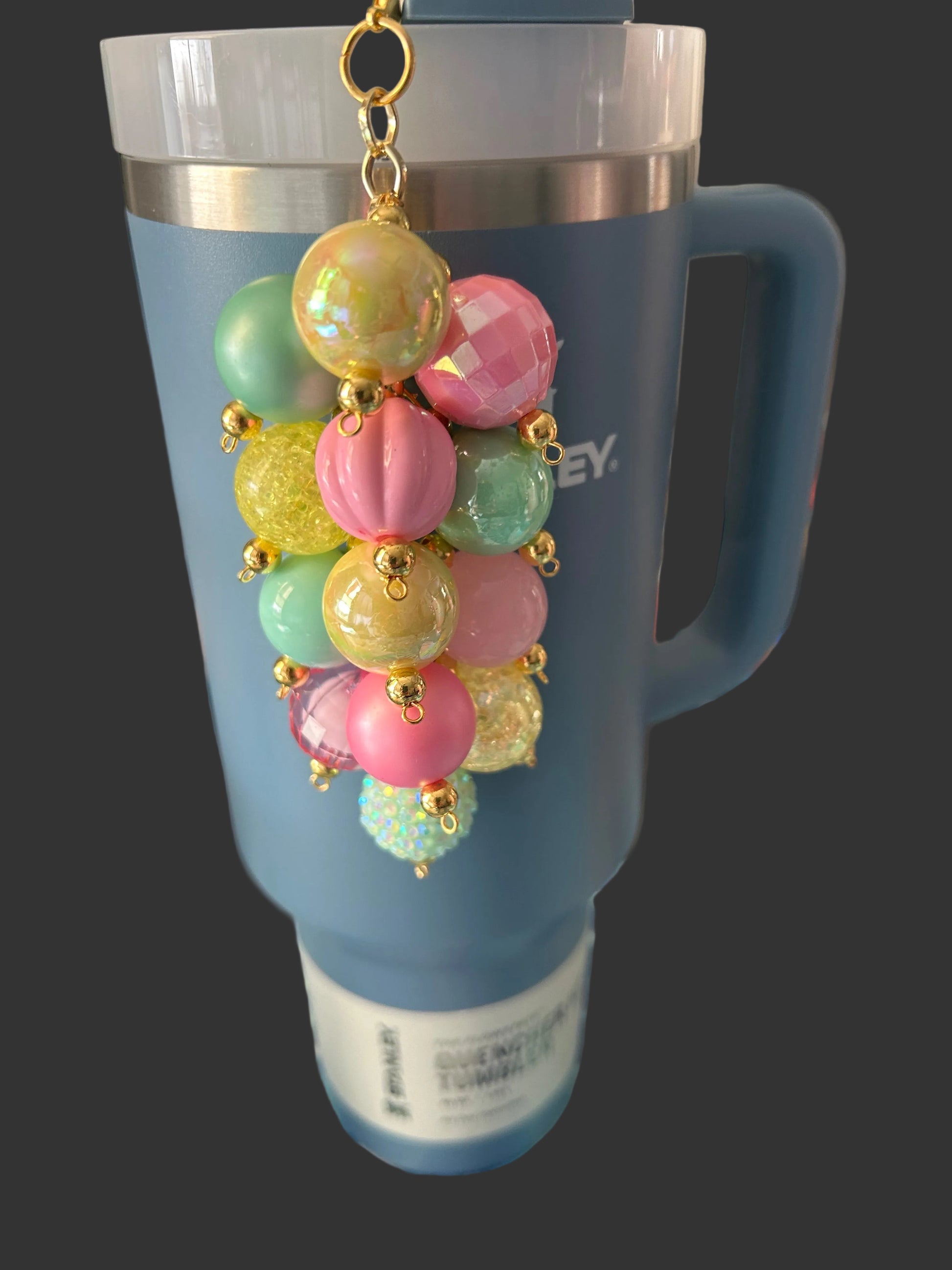 Floral Bauble Straw Charm