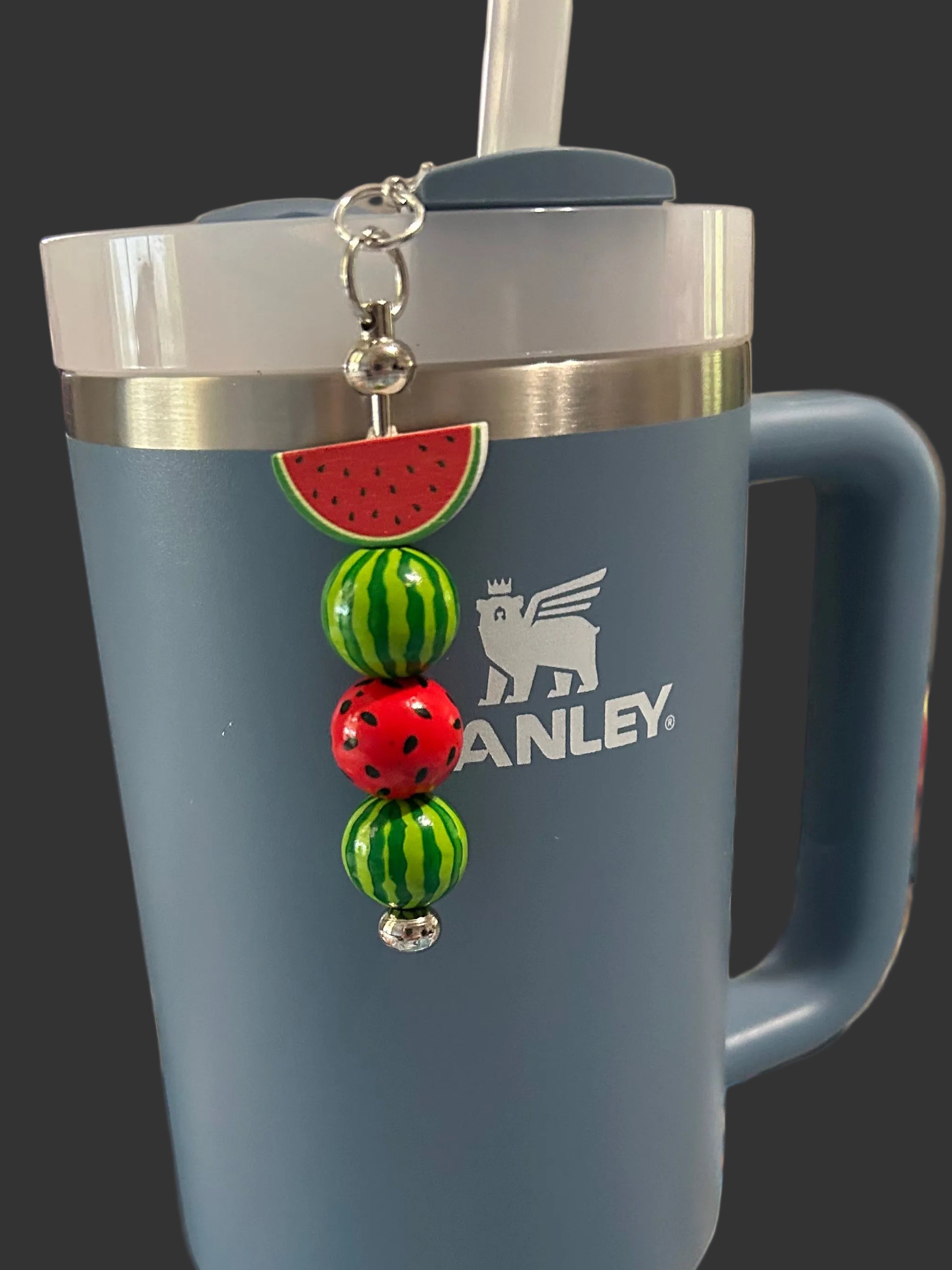 Watermelon Straw Charm