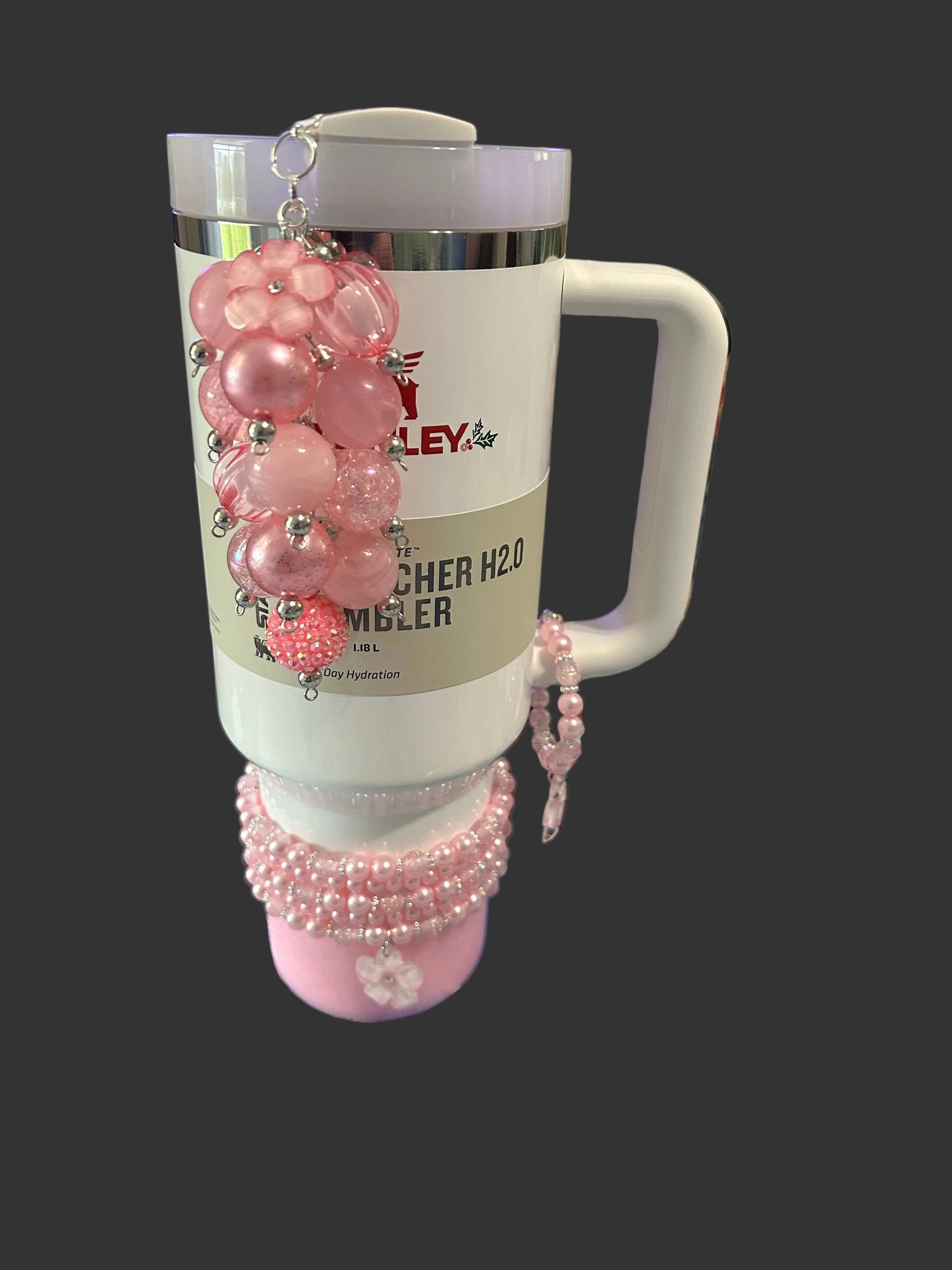 Pink Flower Bracelet Stack
