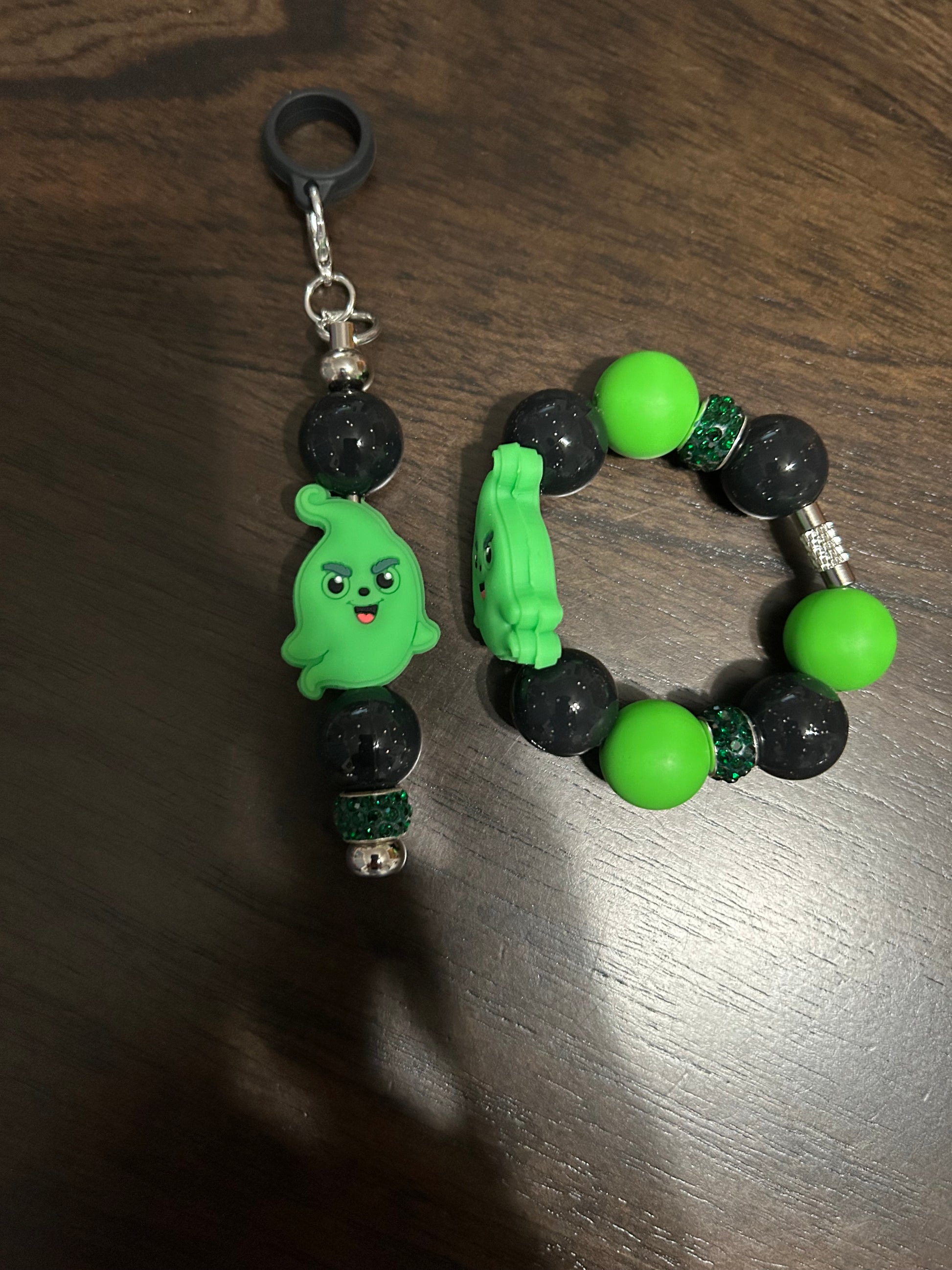 Halloween Straw and Handle Charm set