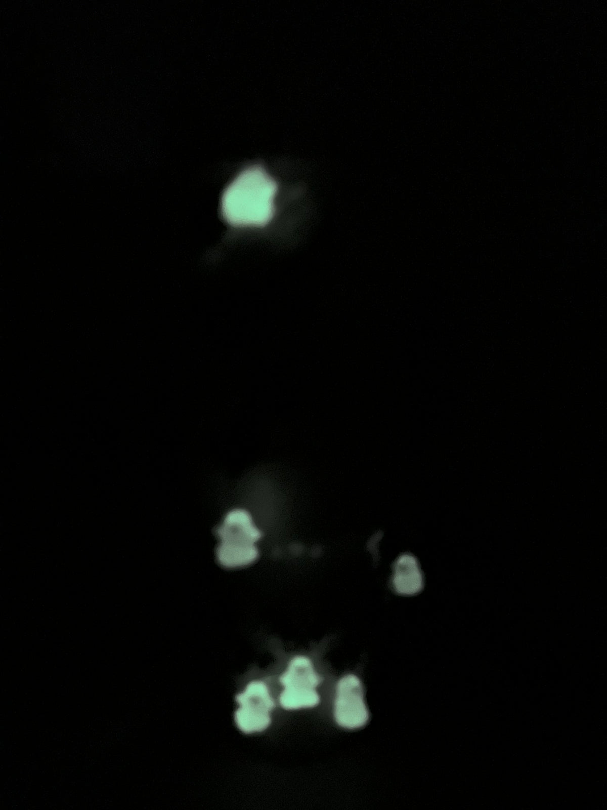 Pink Ghost Glow in Dark Handle Charm