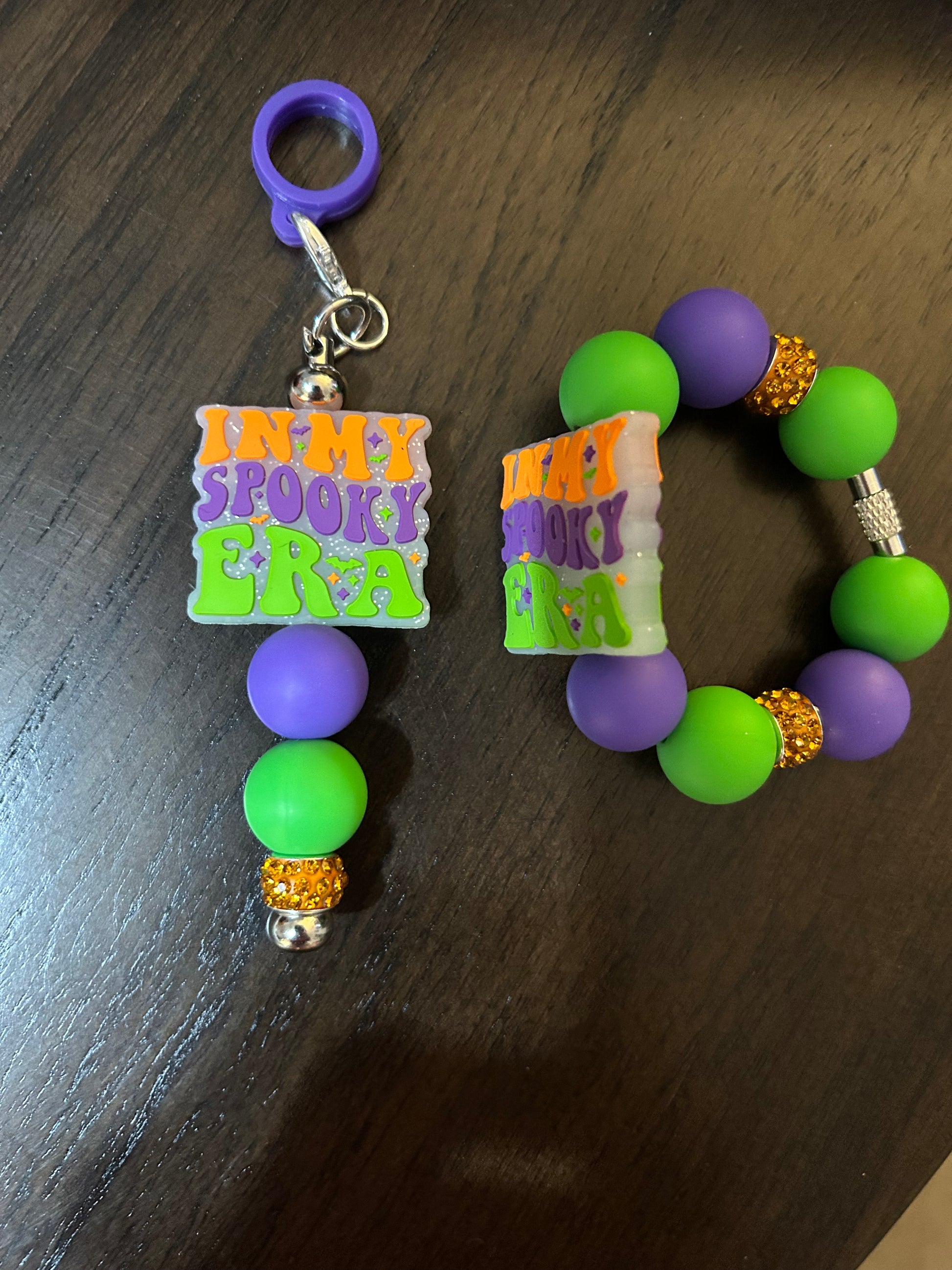 Spooky Era Straw and Handle Charm set