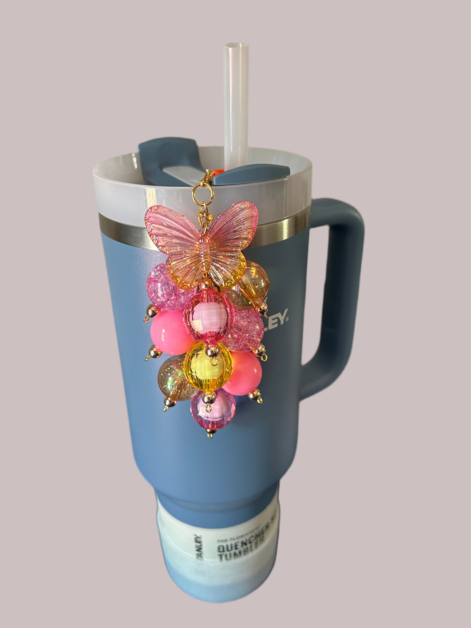 Butterfly Bauble Straw Charm