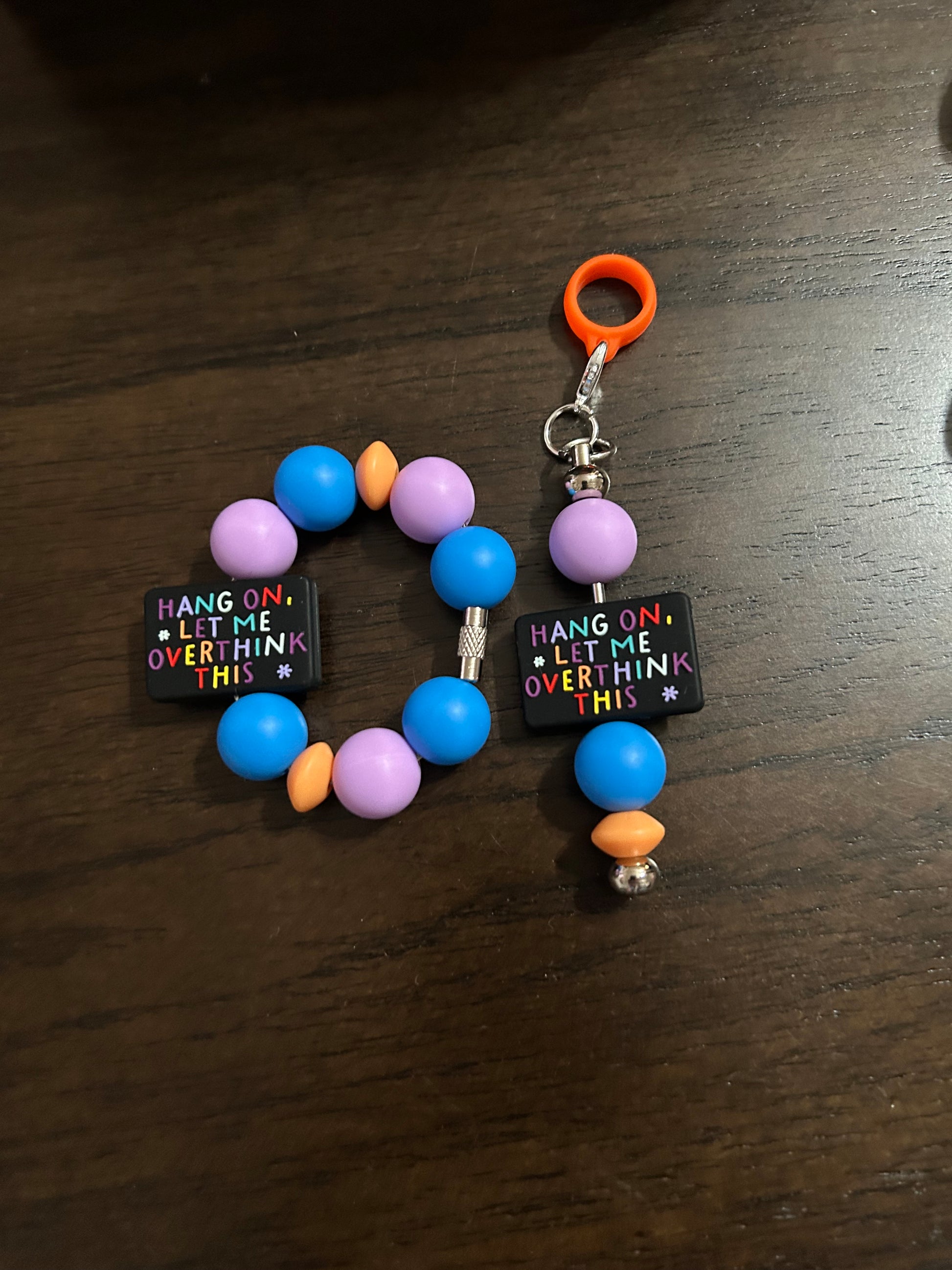 Let Me Overthink This Straw and Handle Charm set