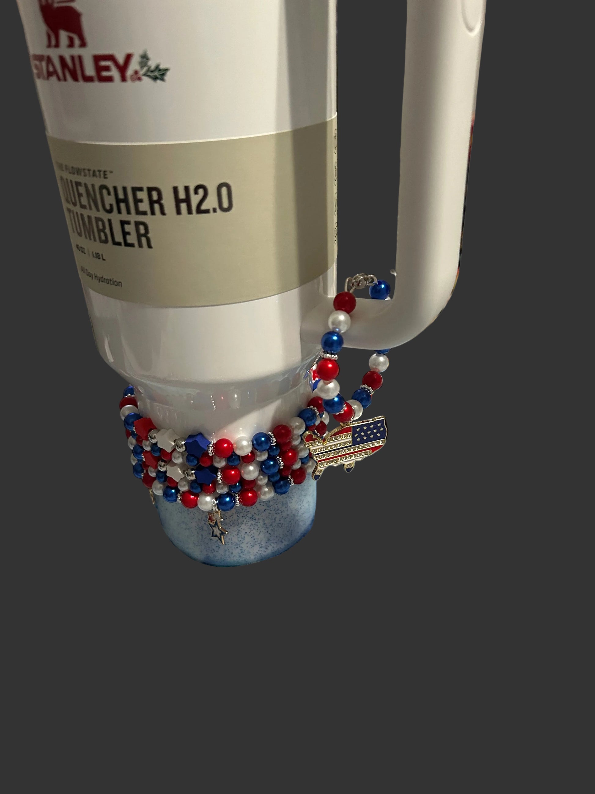 Red White and Blue USA Handle Charm