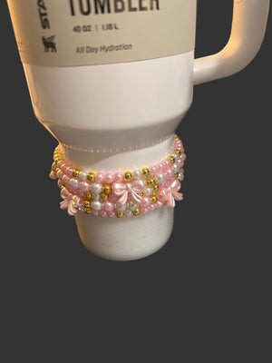 Love Shack Pink Bow Bracelet Stack