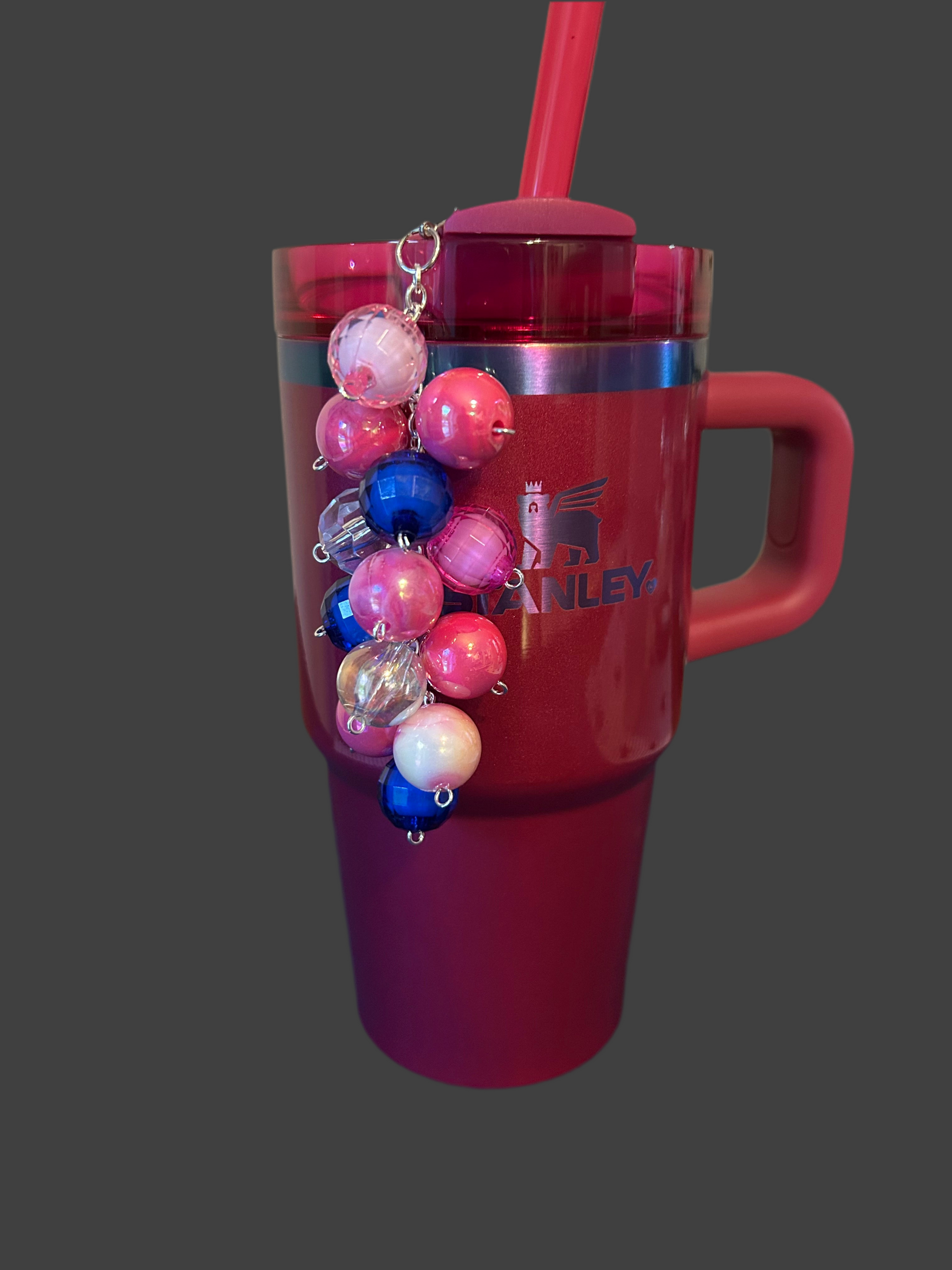 Berry Truffle Mini Bauble Straw Charm (shown on 20 oz)