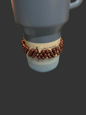 Brown and Rose Gold Bracelet Stack