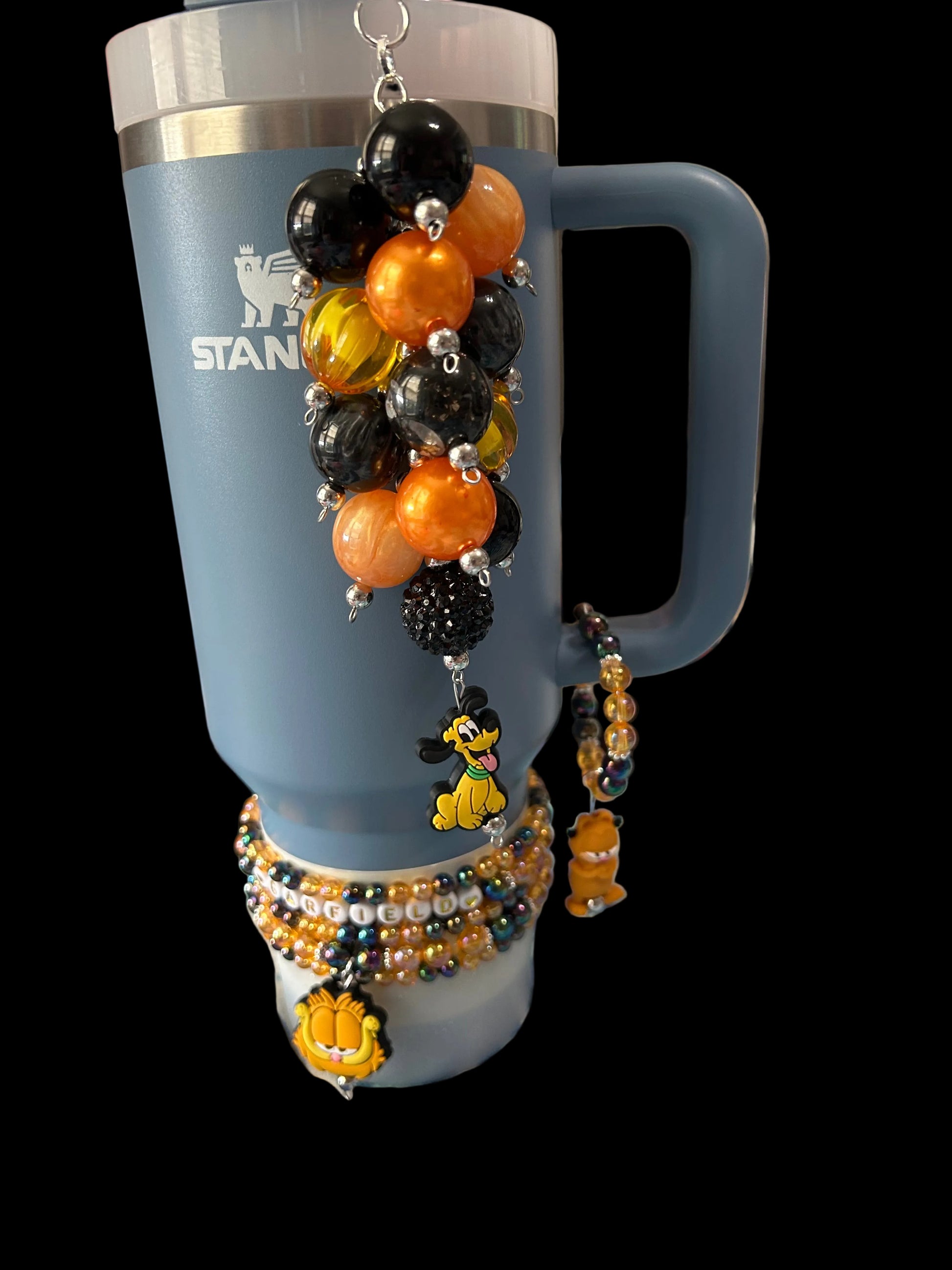 Orange Cat’s Dog Bauble Straw Charm