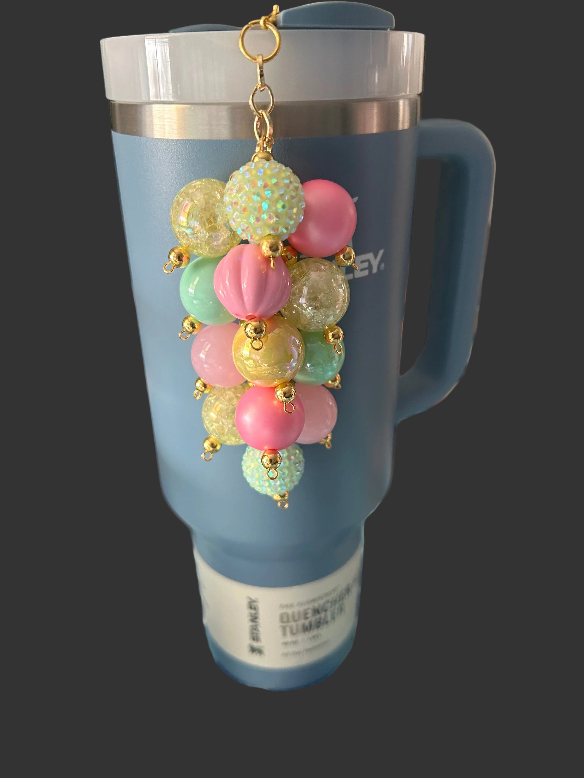 Floral Bauble Straw Charm