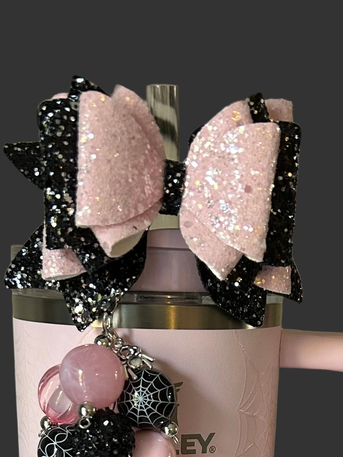 Pink and Black Bow