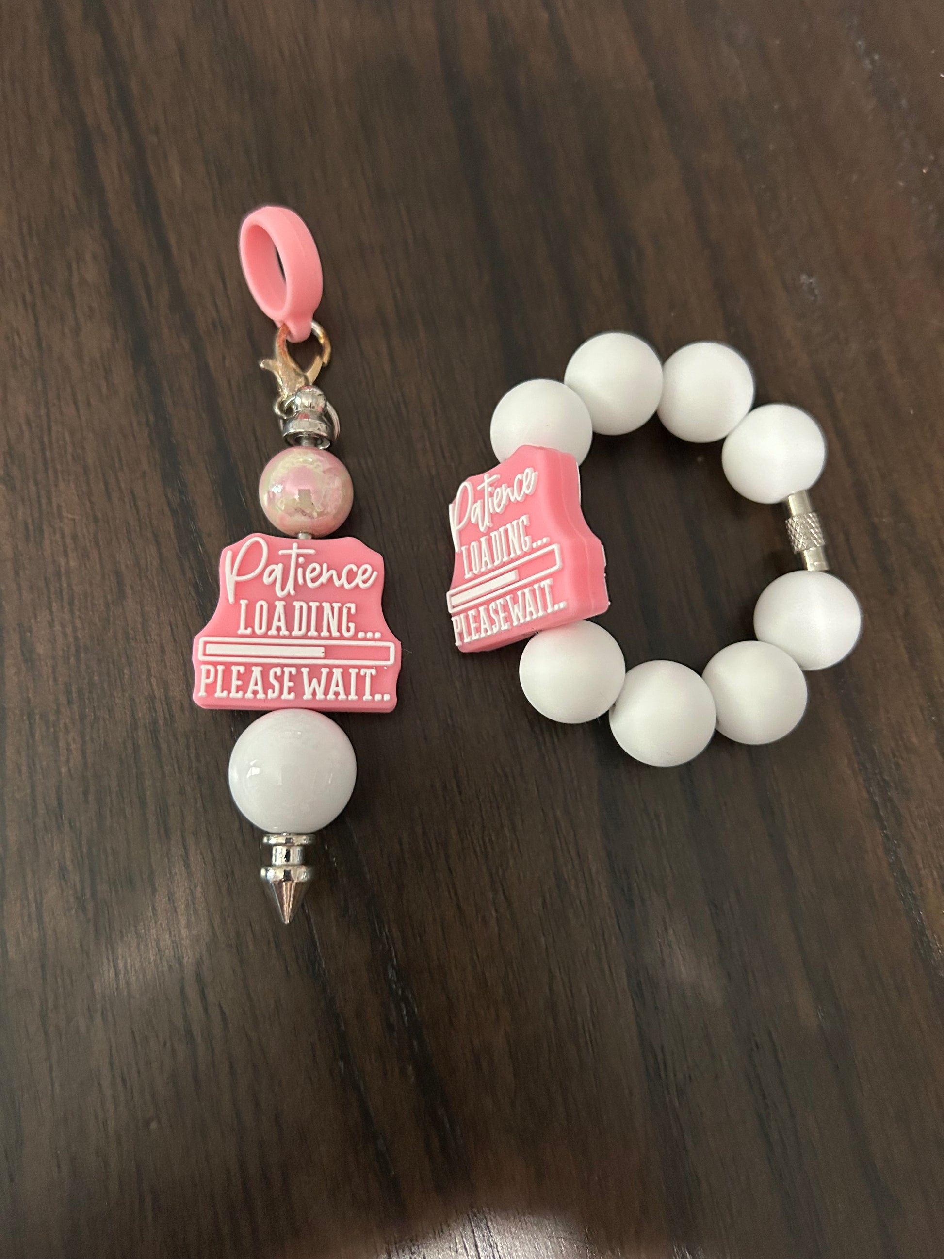 Patience Straw and Handle Charm set