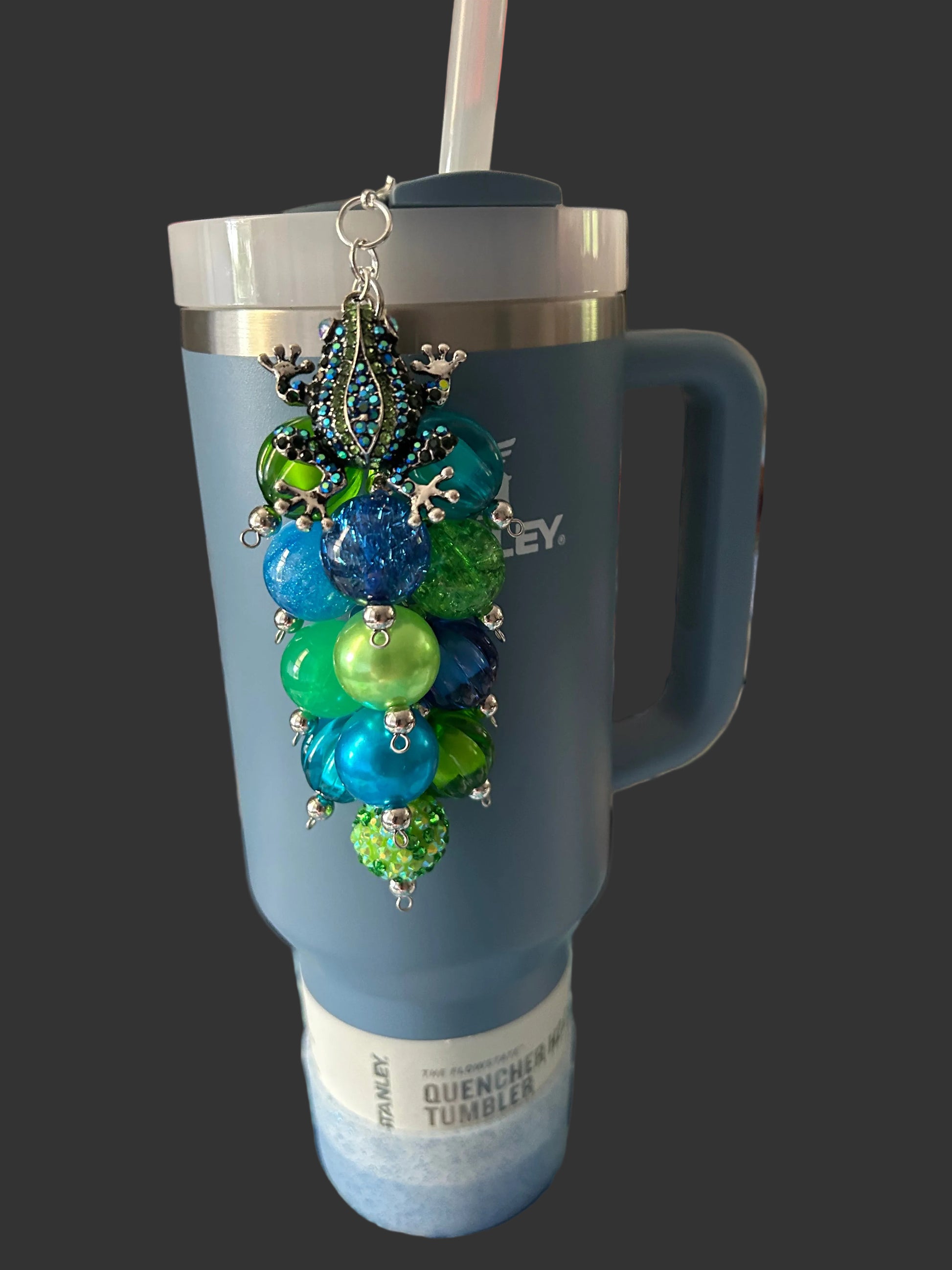 Frog Deluxe Bauble Straw Charm