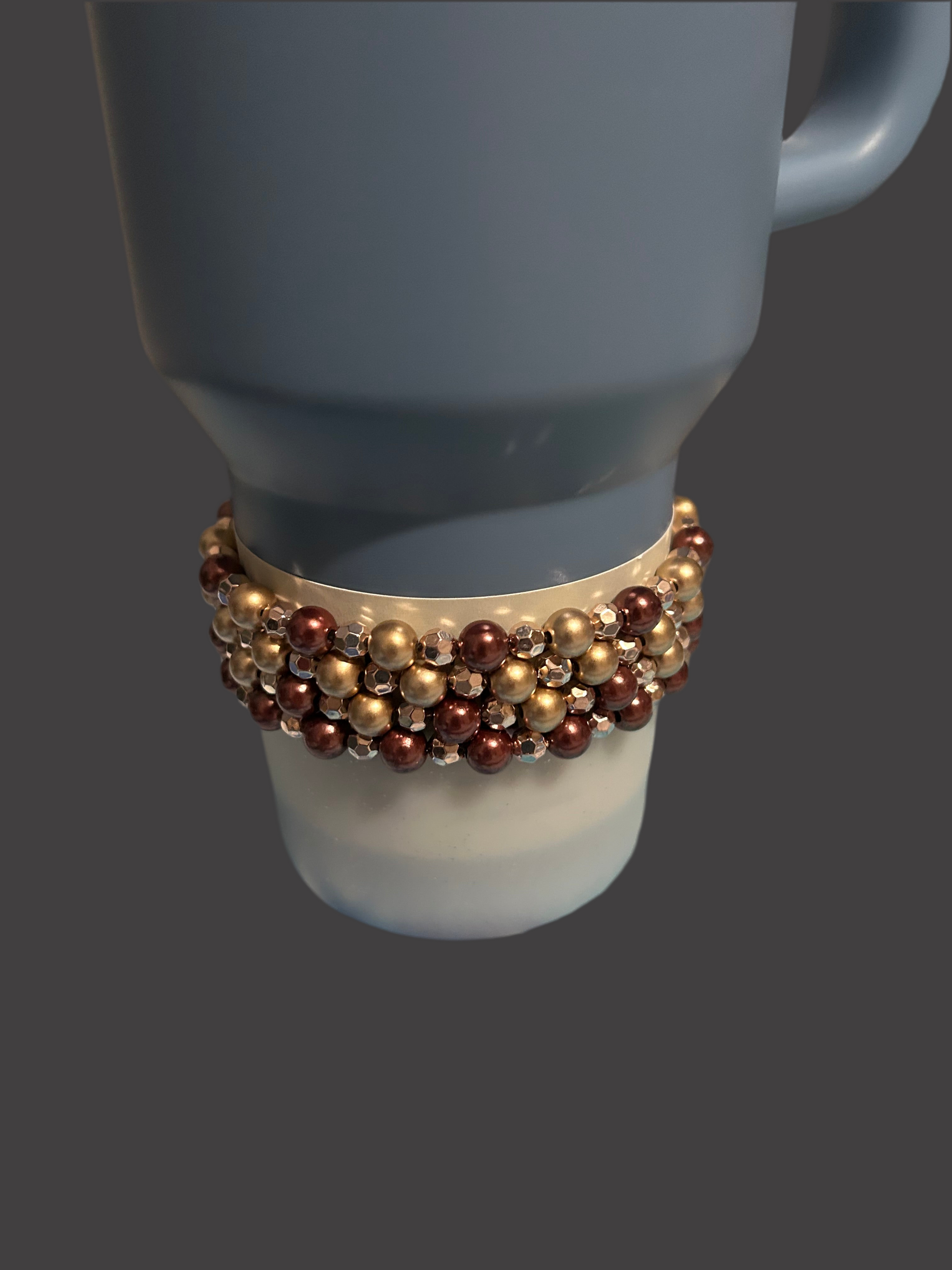 Brown and Beige Bracelet Stack