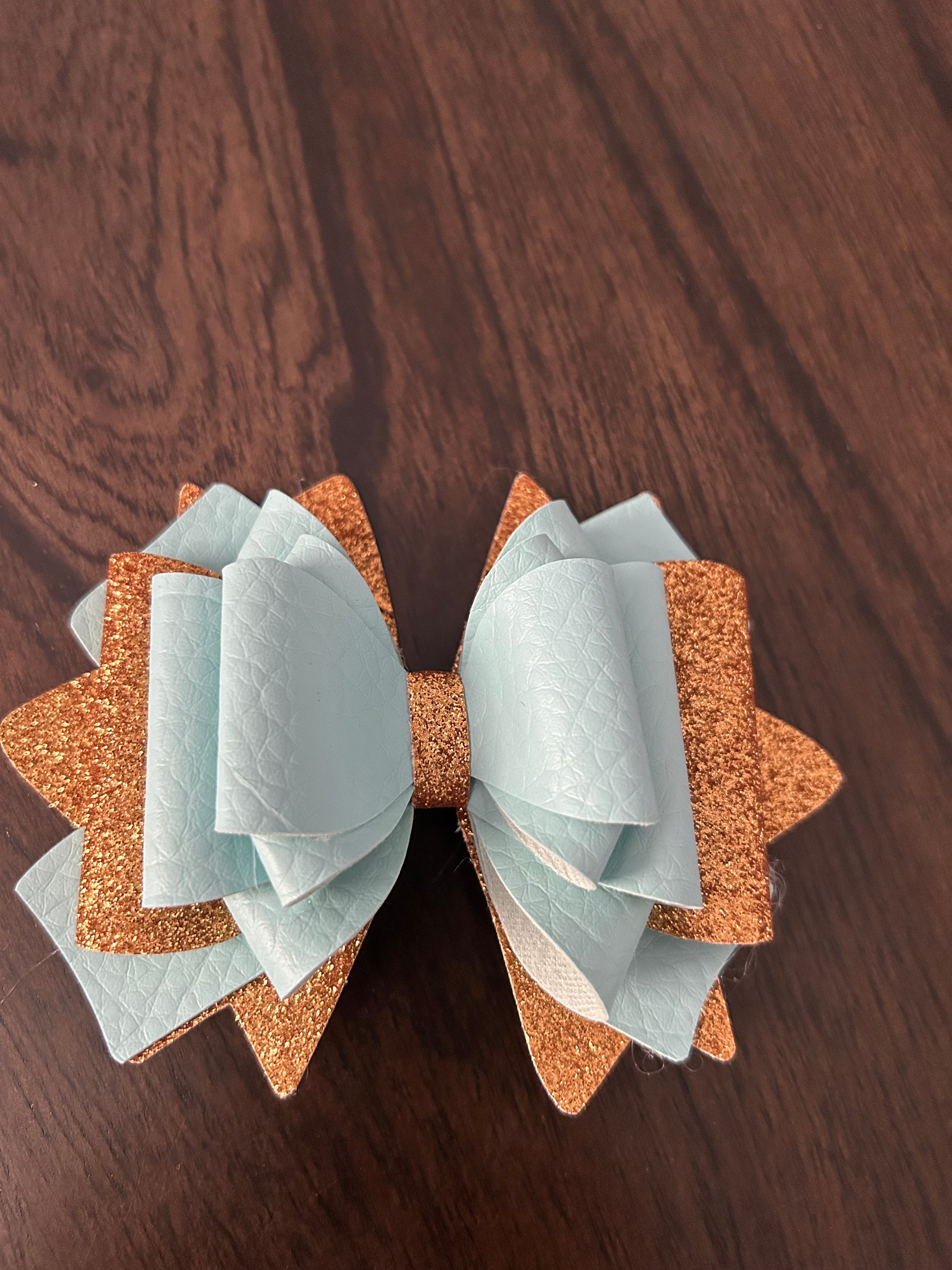 Blue and Gold Bow
