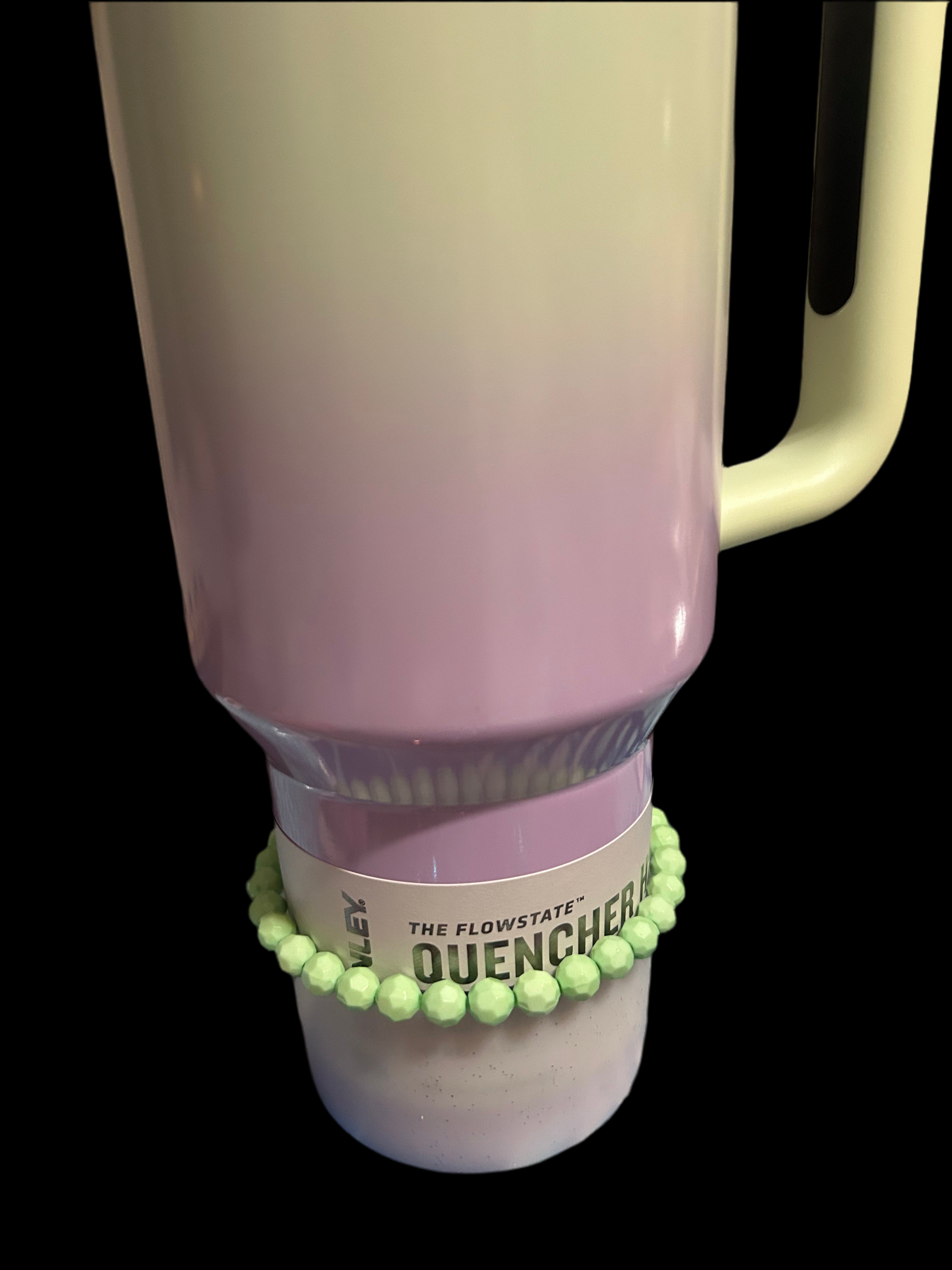 Light Green Large Bead Bracelet 30/40 oz Tumbler