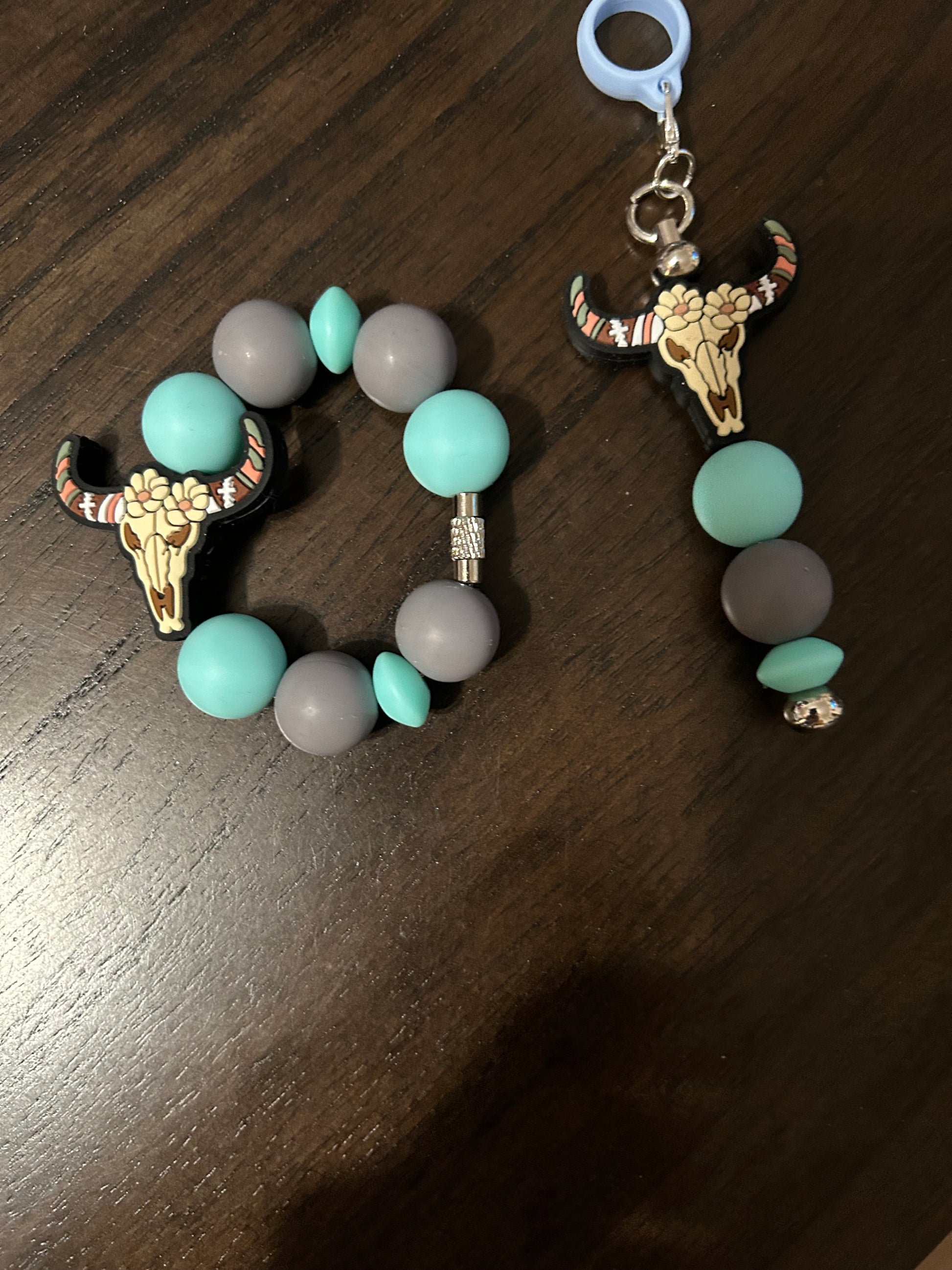 Western Straw and Handle Charm set