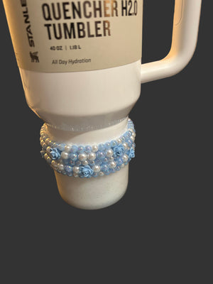 Love Shack Blue Rose Bracelet Stack