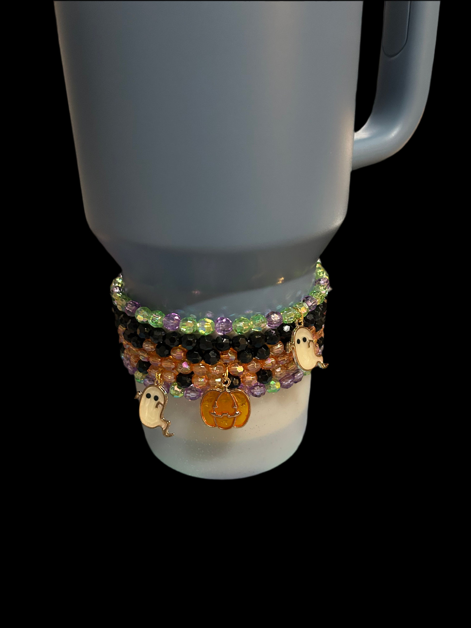 Halloween Ghost Bracelet Stack
