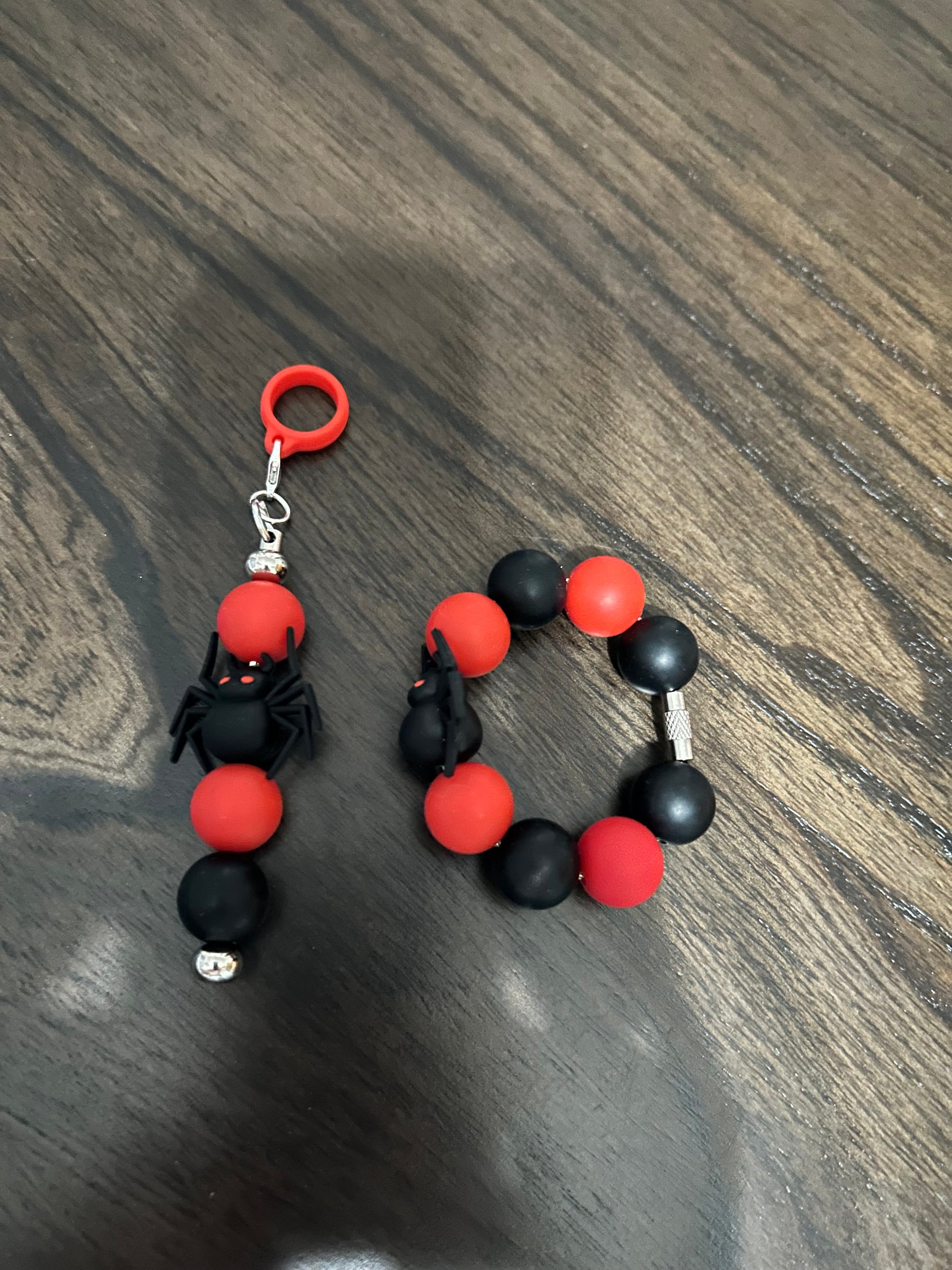Spider Straw and Handle Charm set