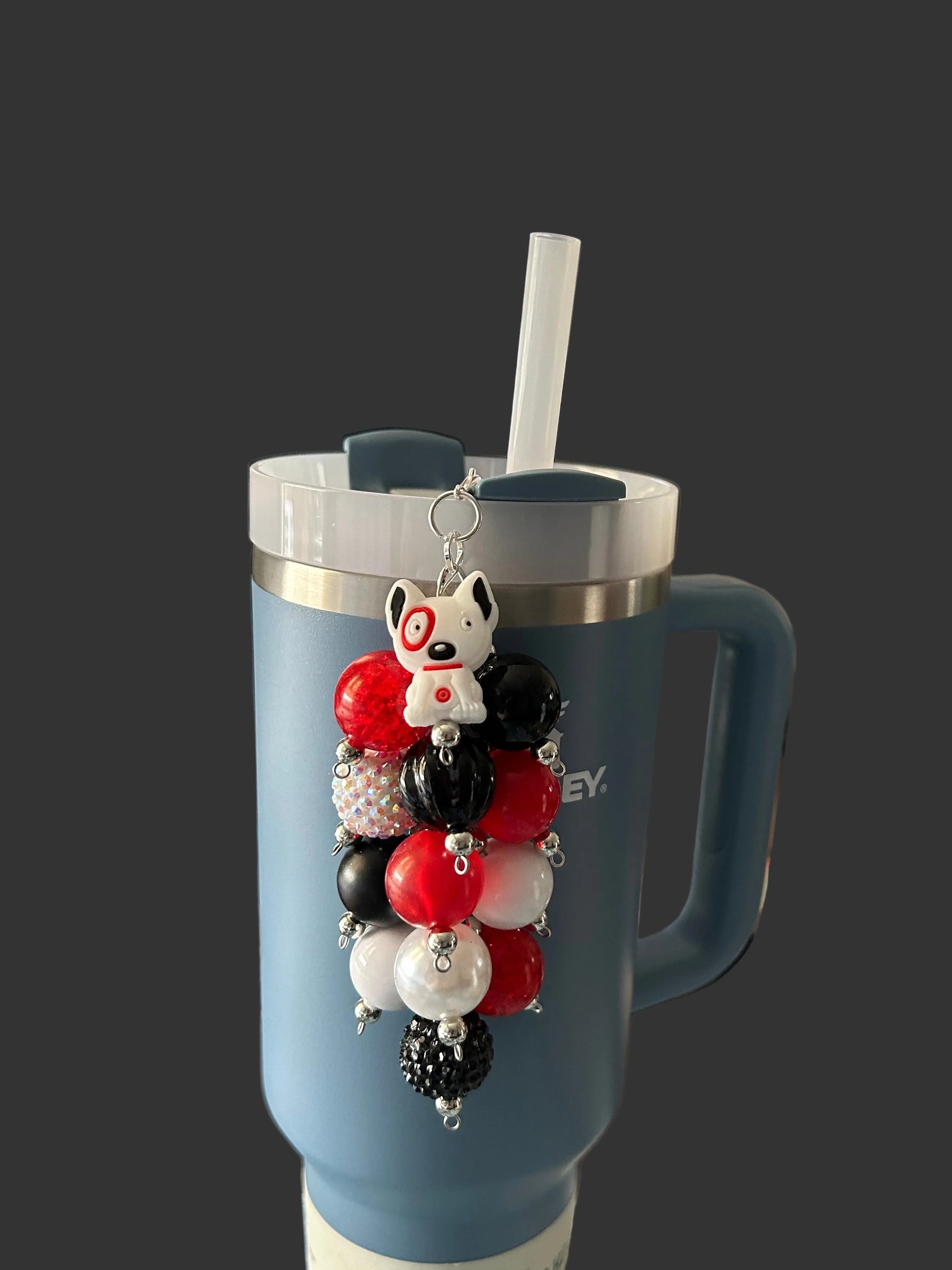 Dog Bauble Straw Charm