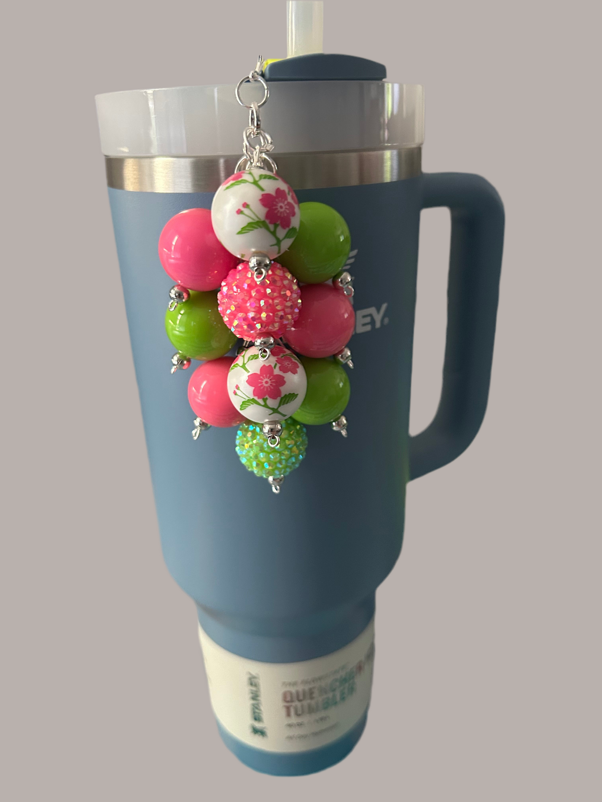 Flower Bauble Straw Charm