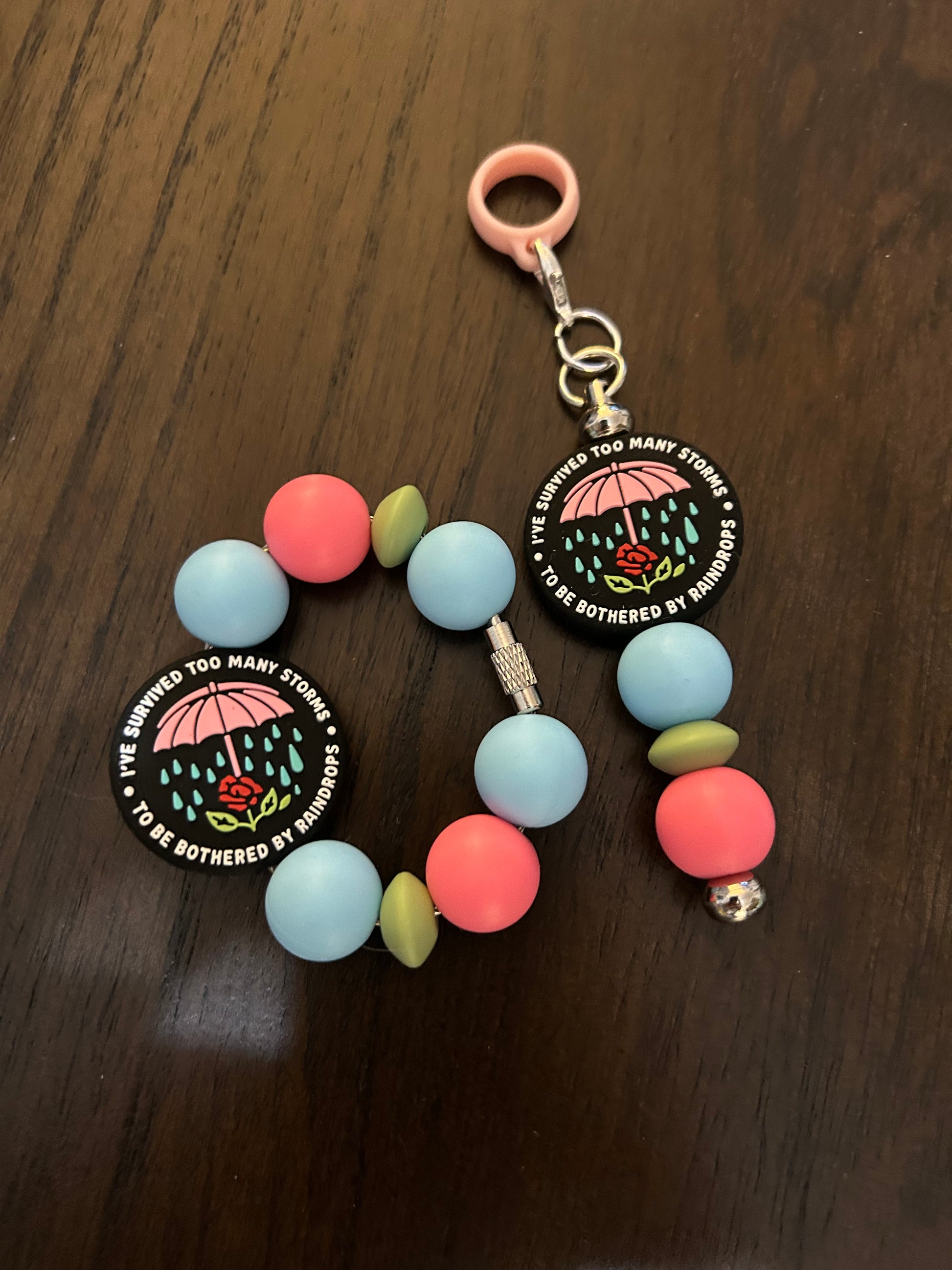 Strength Straw and Handle Charm set