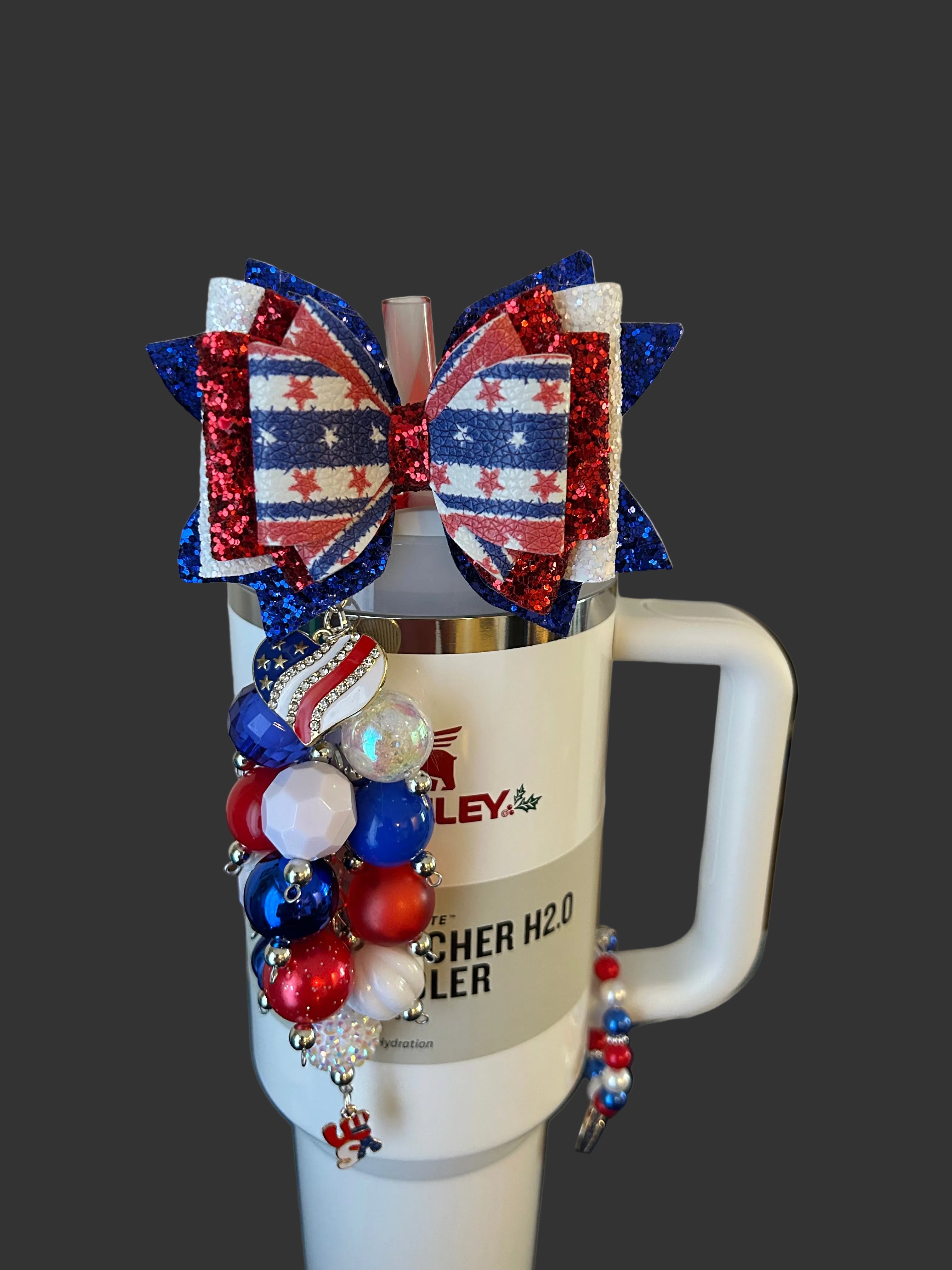 Red White and Blue Bow