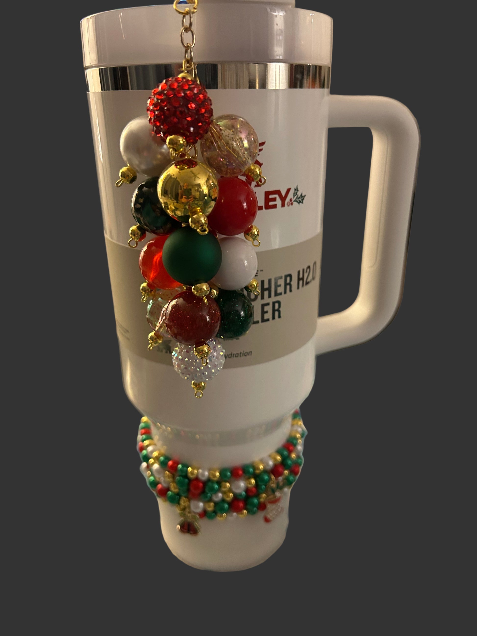 Christmas Bauble Straw Charm