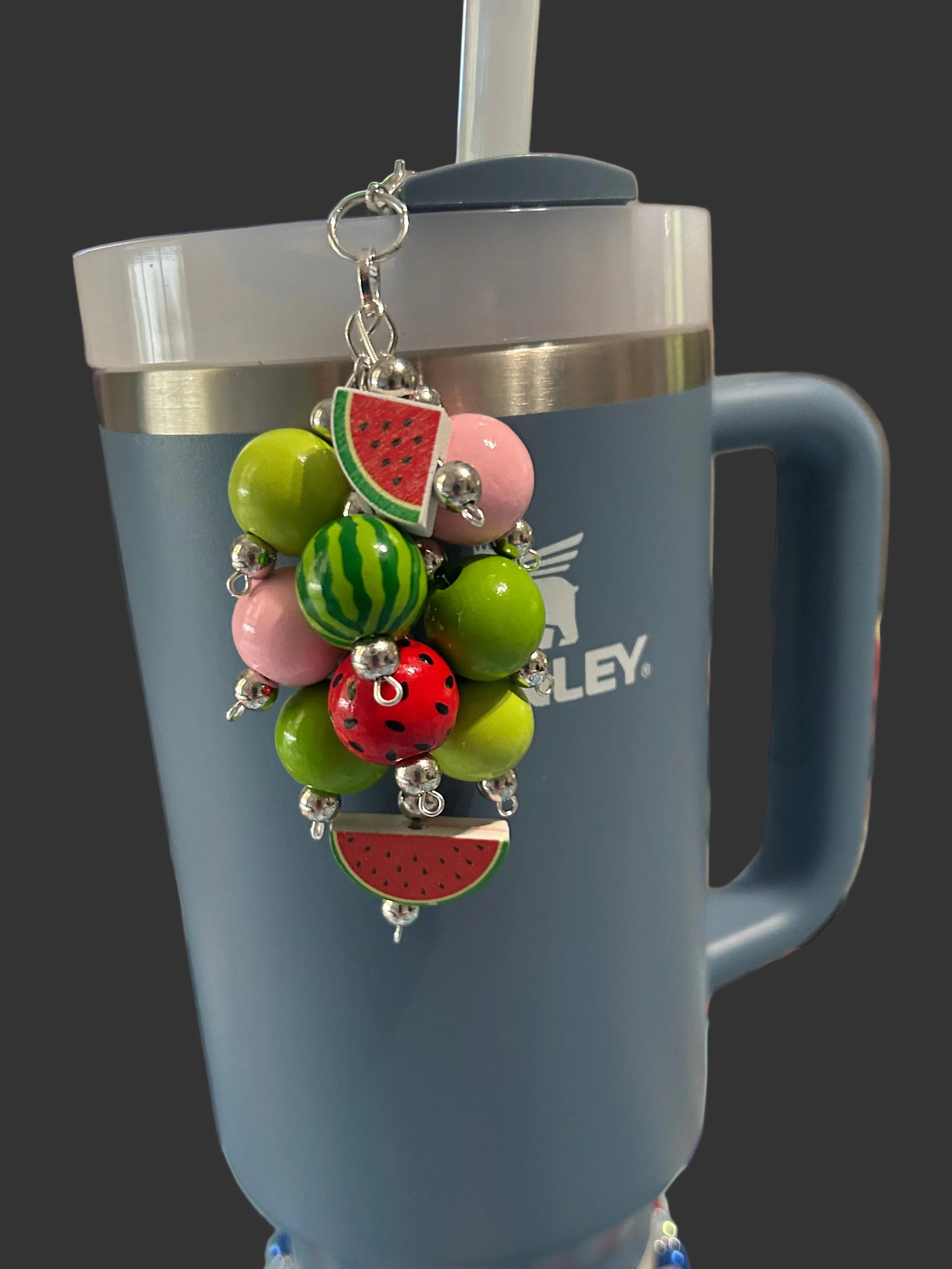 Watermelon Straw Charm