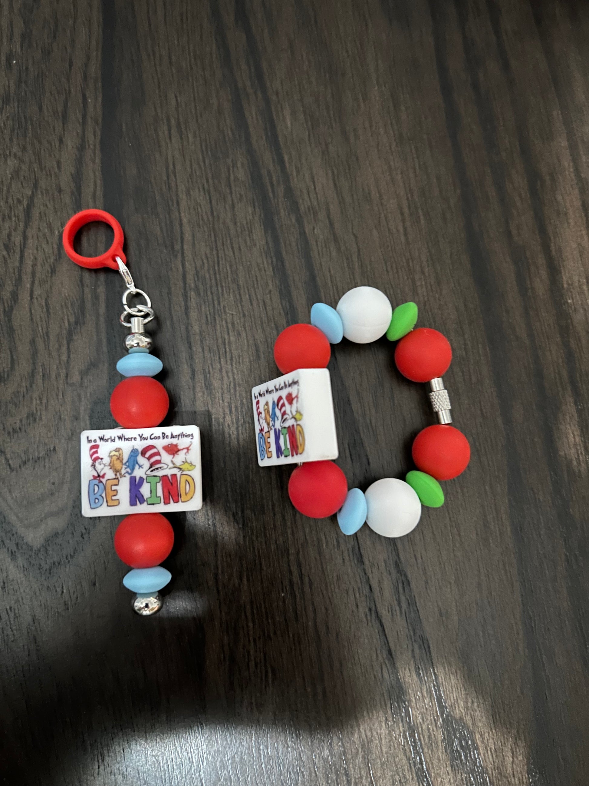 Straw and Handle Charm set