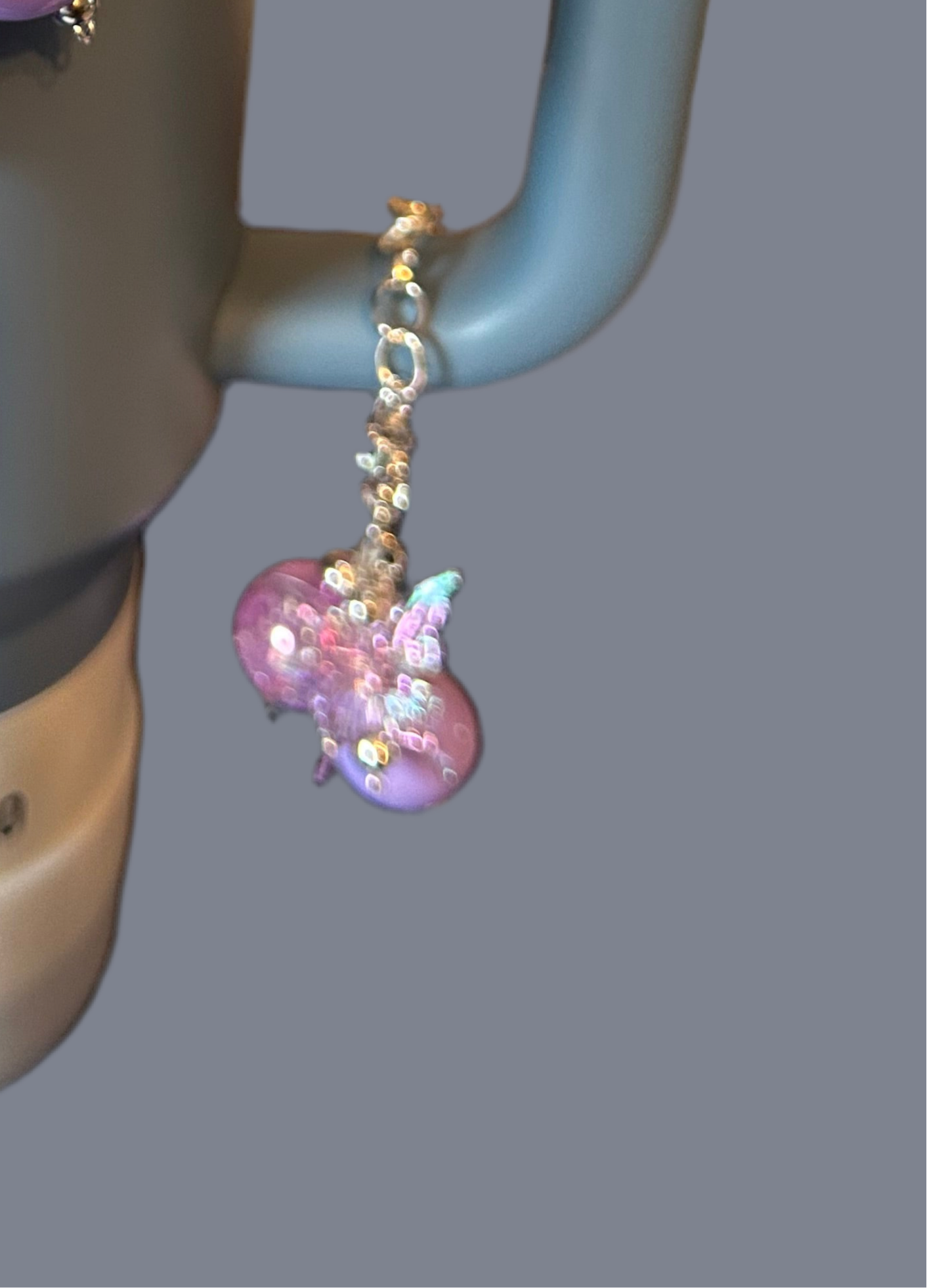 Mini Bauble Butterfly Handle Charm