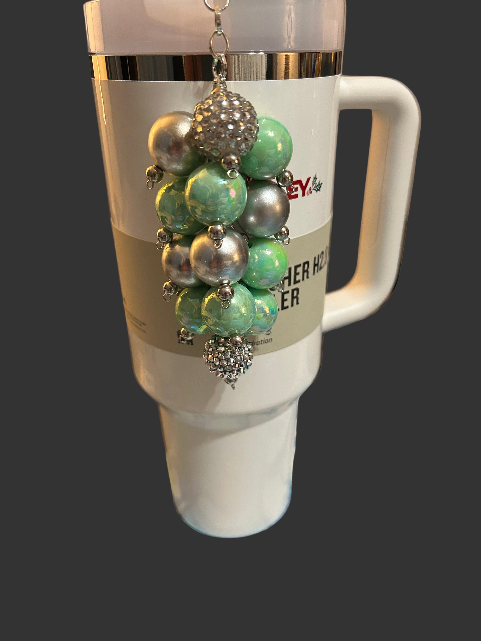 Mint Bauble Straw Charm