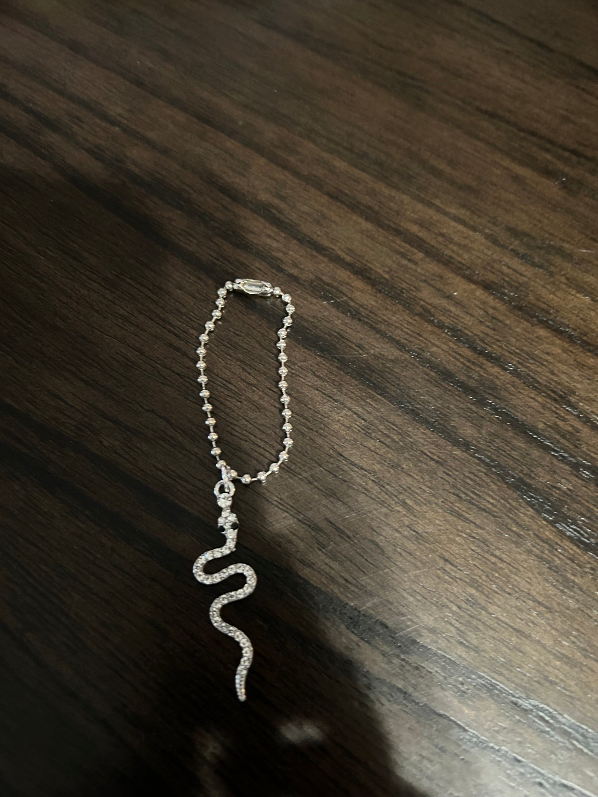 Silver Snake Handle Charm