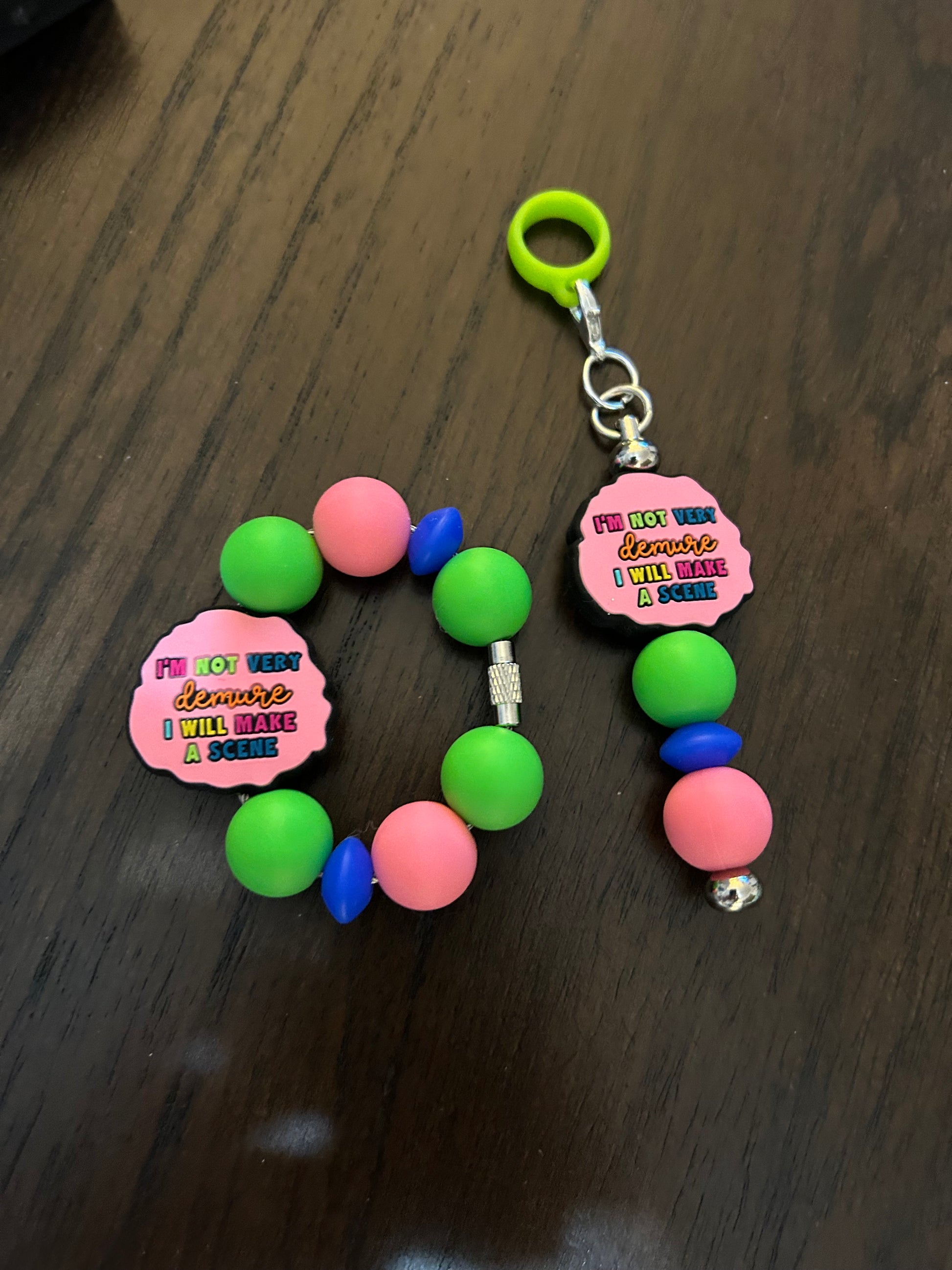 Adult Humor Straw and Handle Charm set