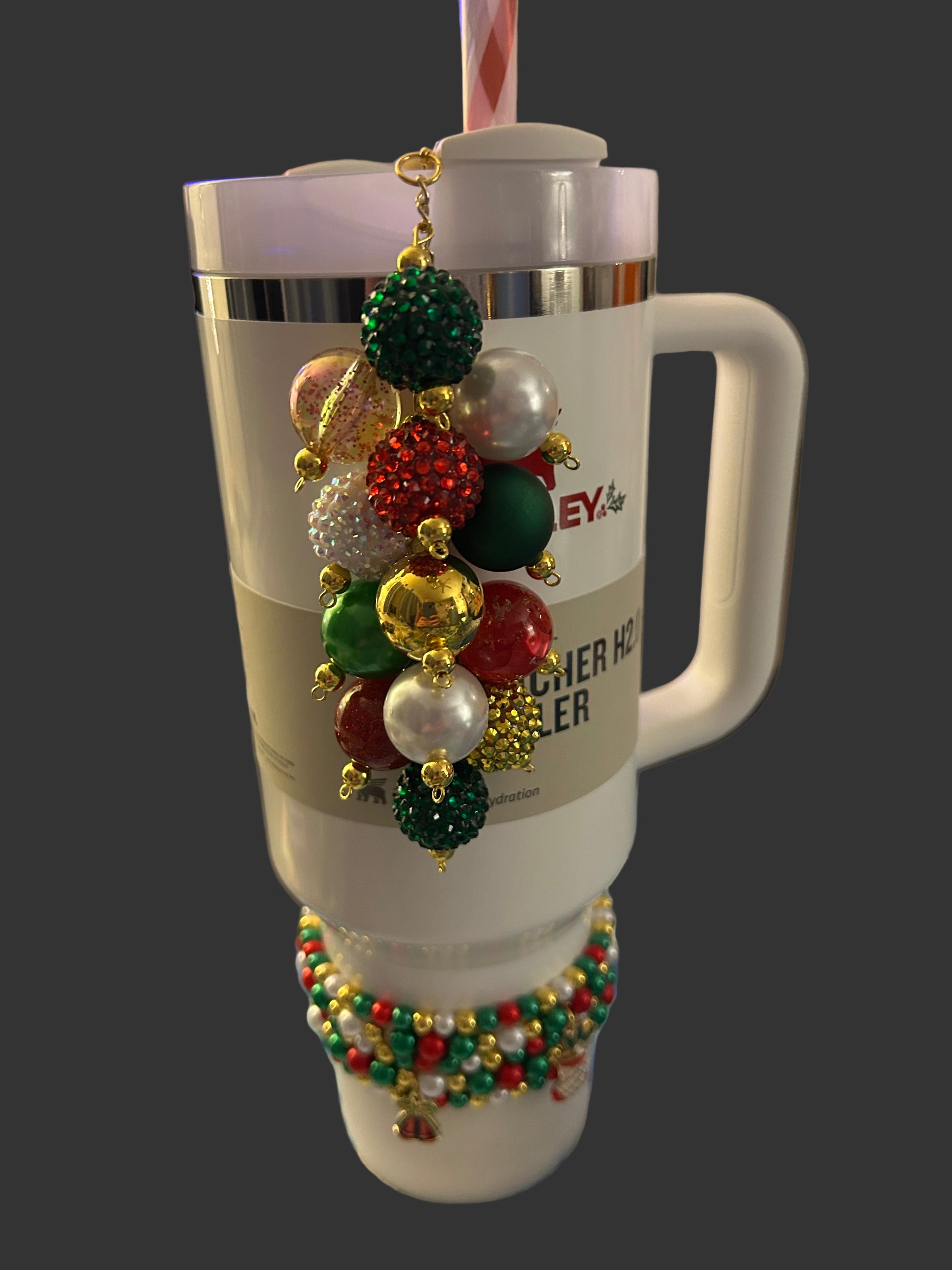 Christmas Bauble Straw Charm