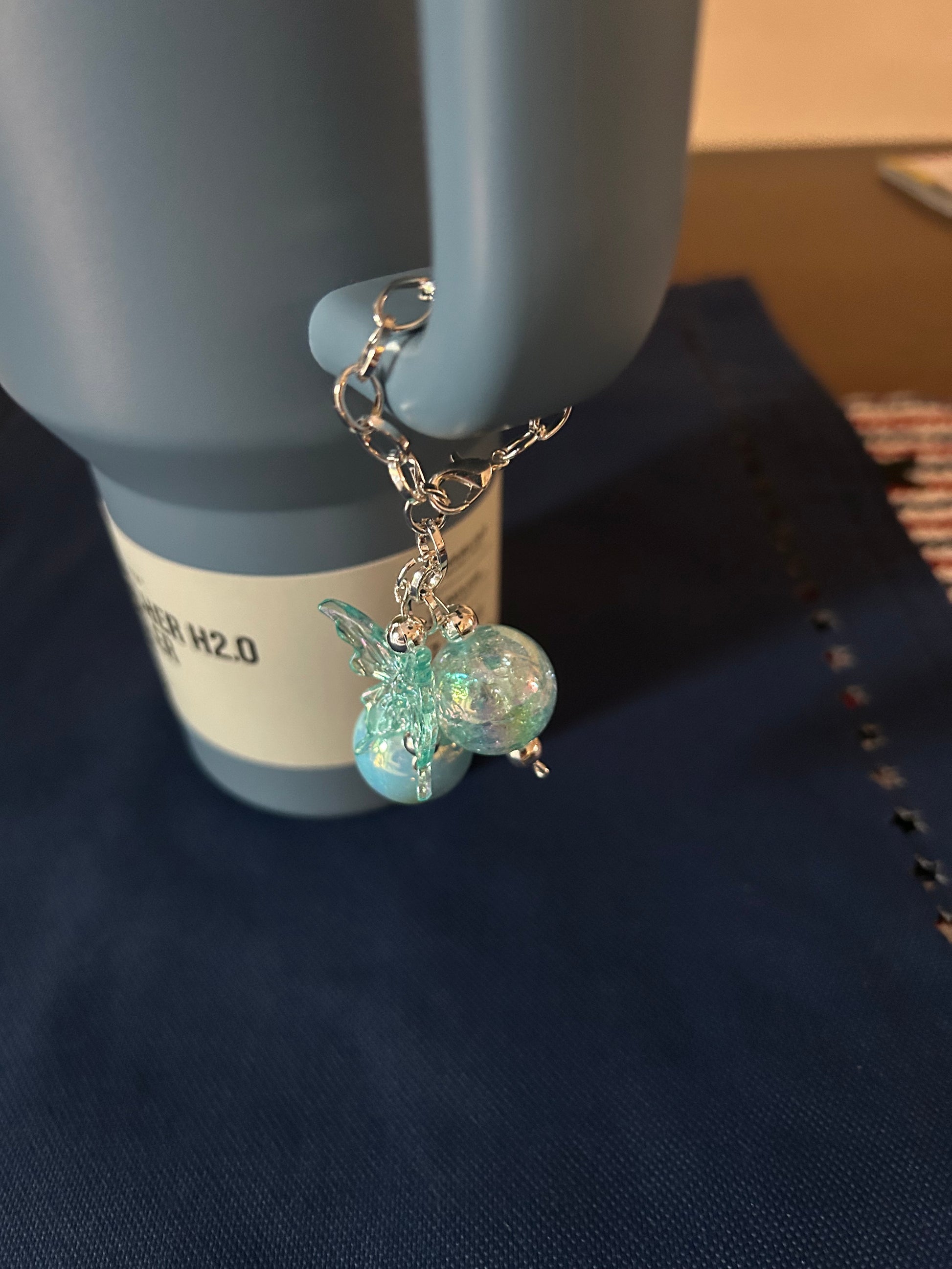 Mini Bauble Butterfly Handle Charm