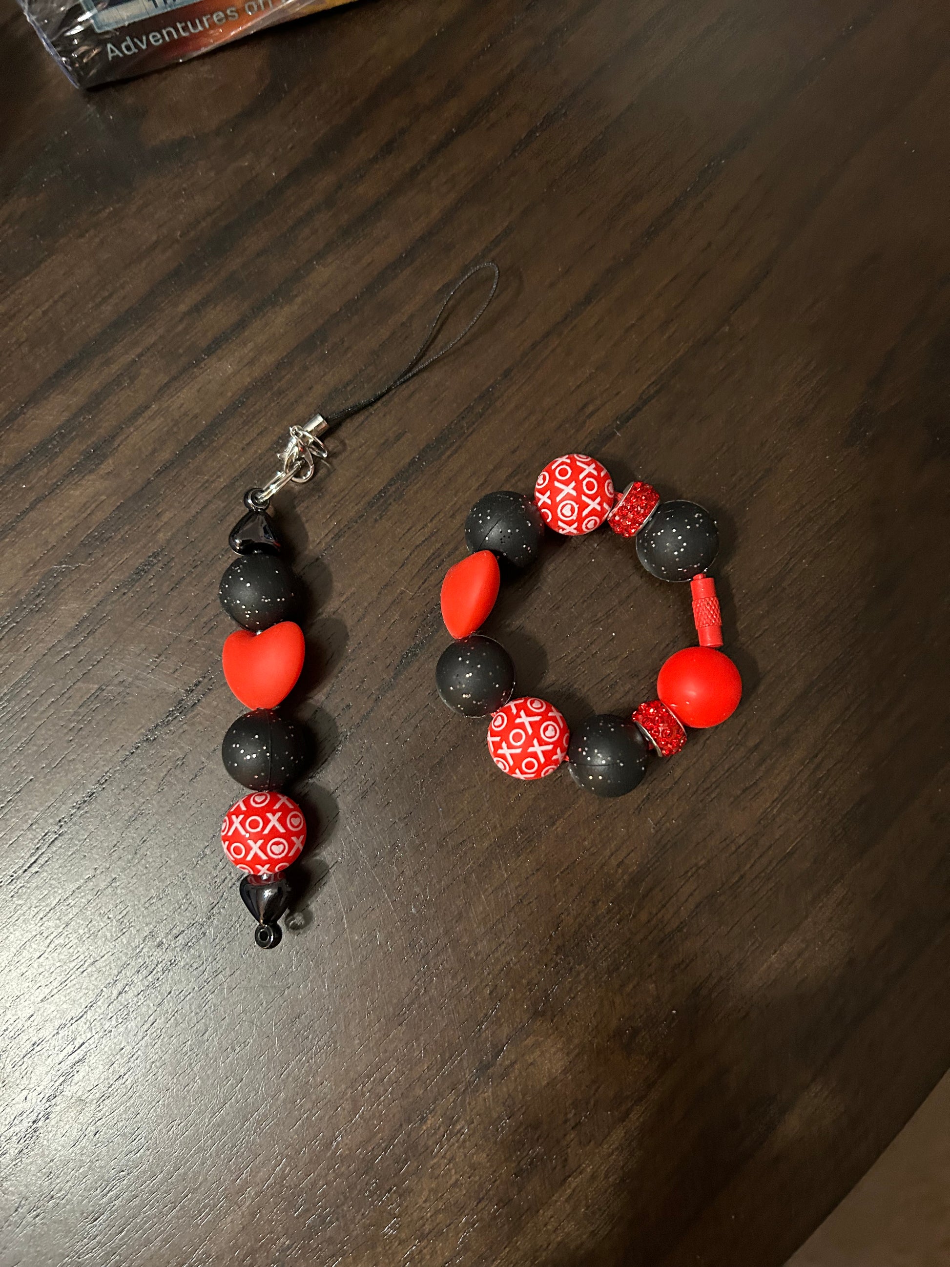 Heart Straw and Handle Charm set