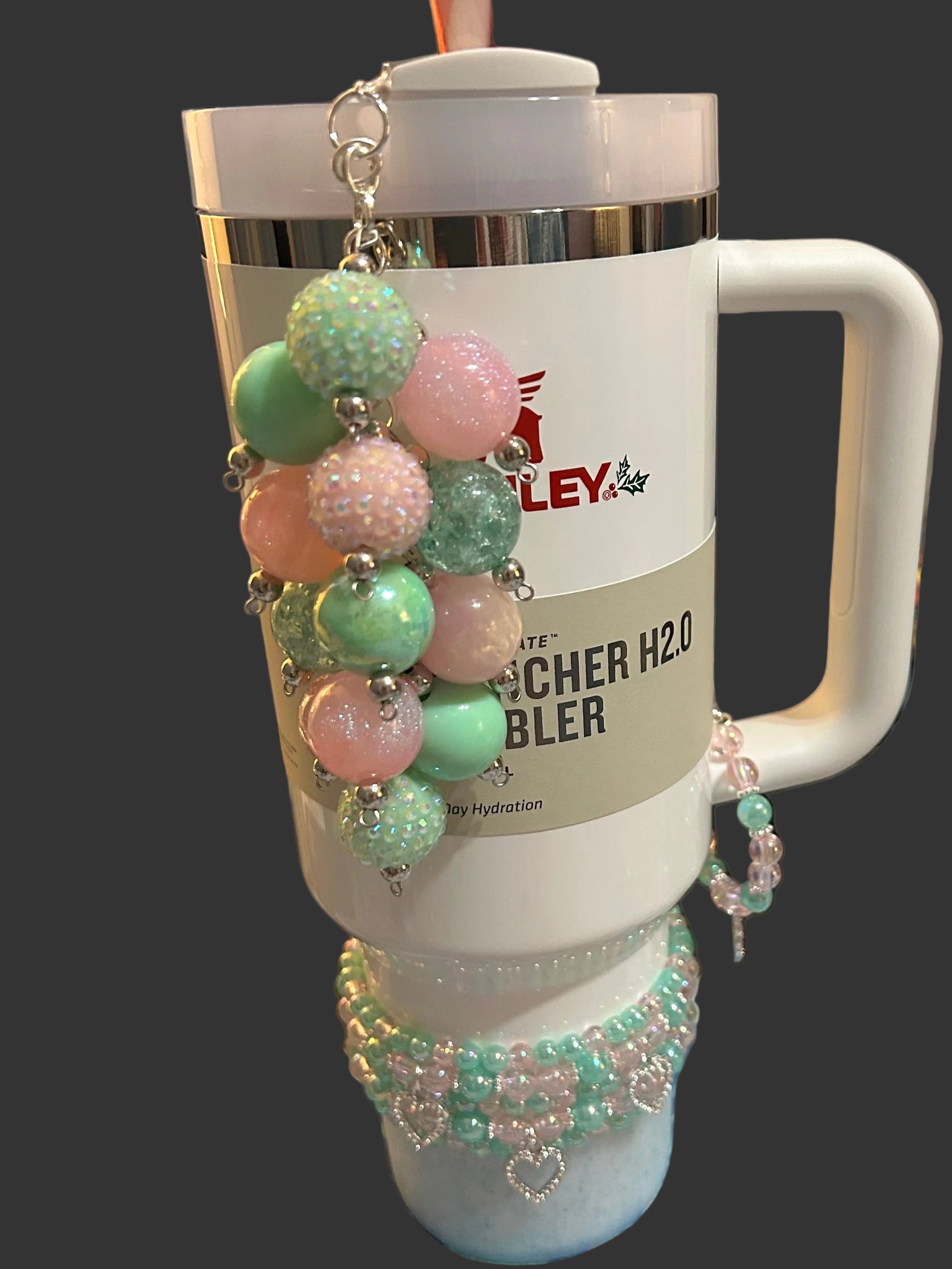 Pink and Green Handle Charm