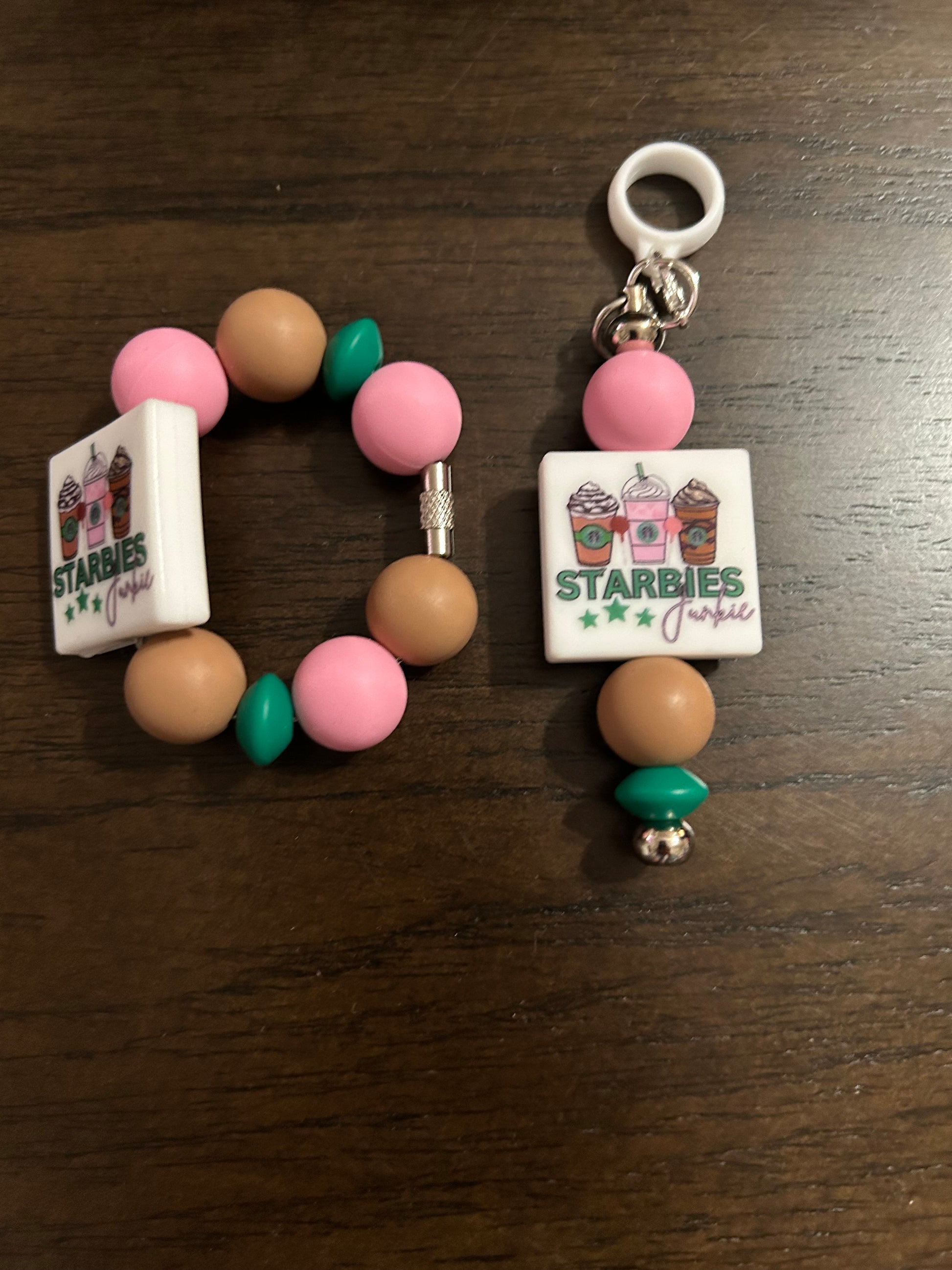Starburst Straw and Handle Charm set