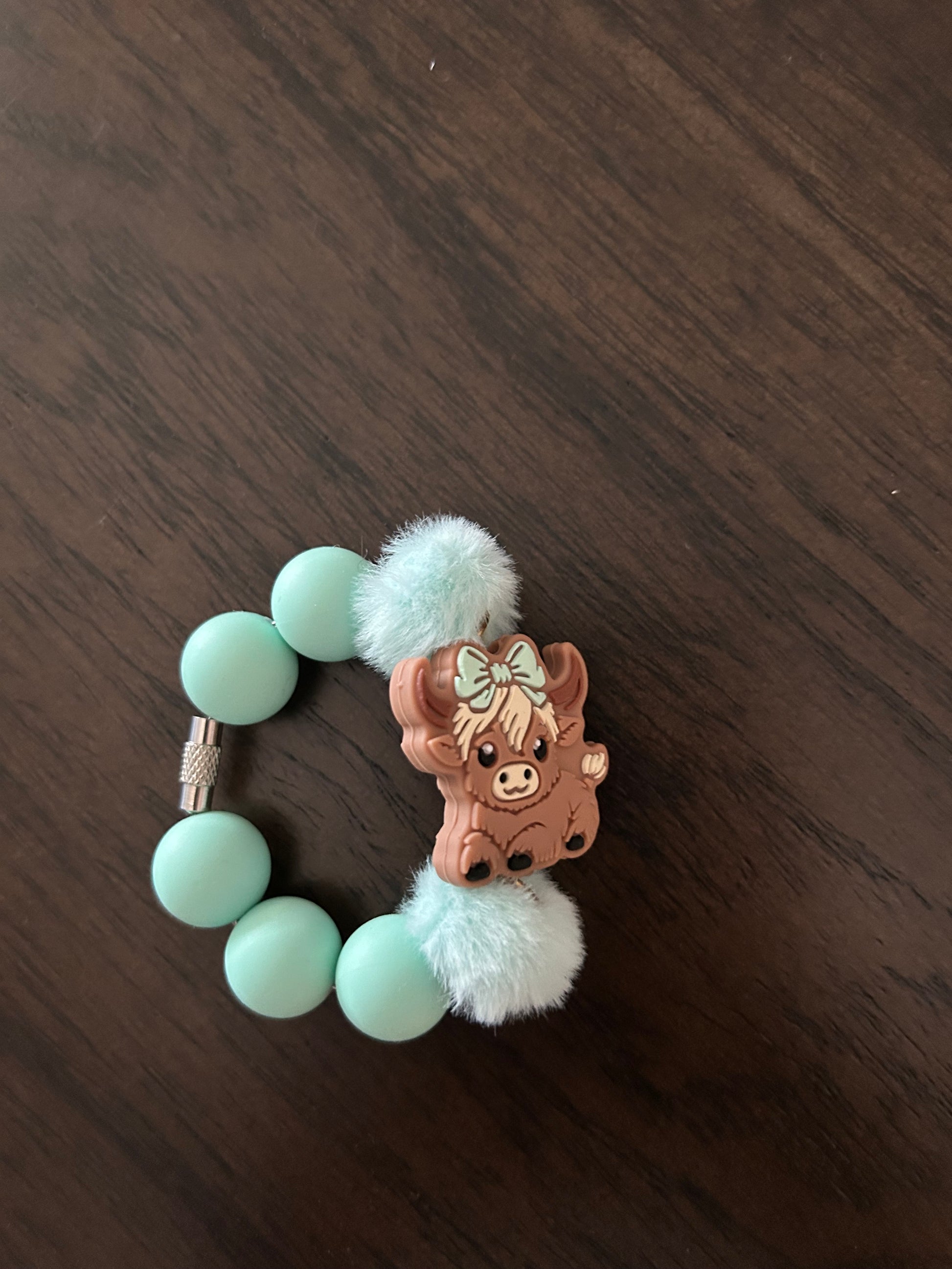Highland Cow Handle Charm