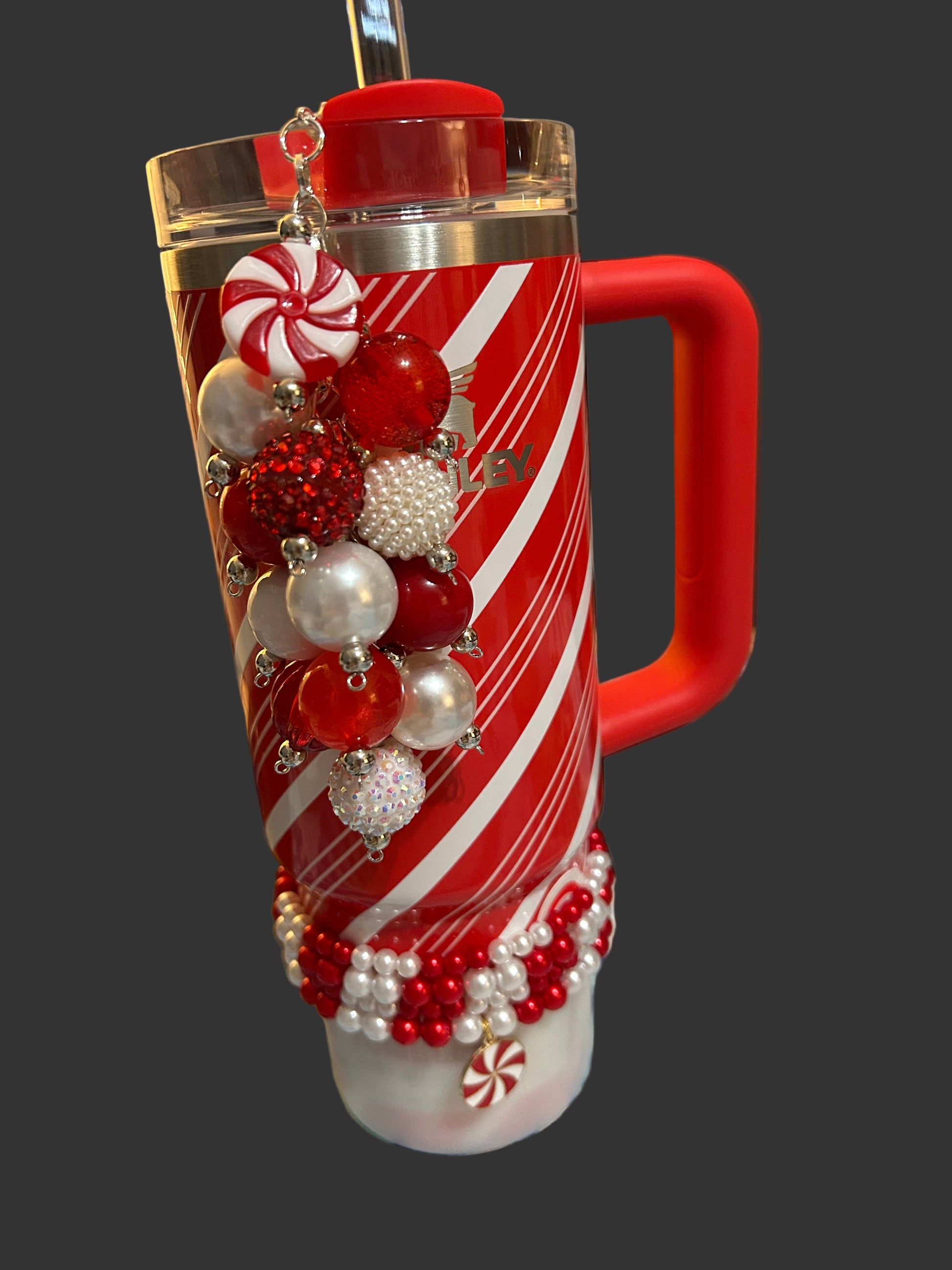 Christmas Peppermint Bracelet Stack