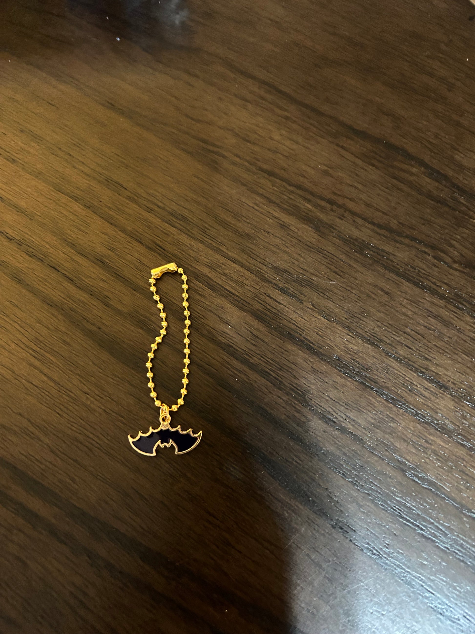 Purple Bat Handle Charm