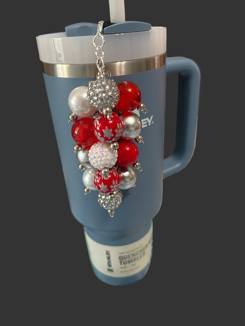 Christmas Bauble Straw Charm